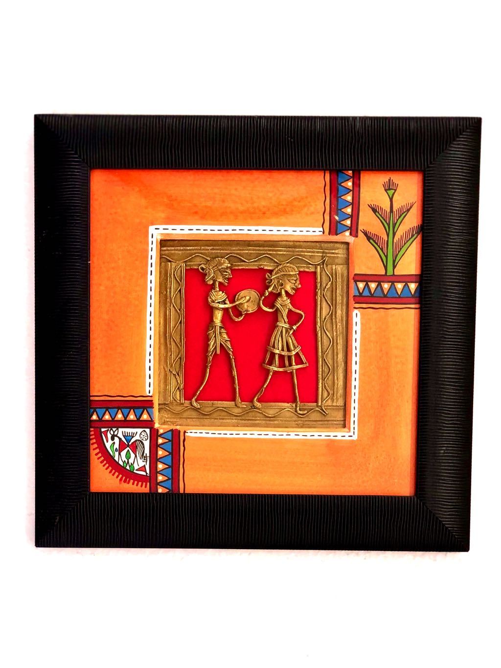 Indian Tribals Warli Dhokra Wall Frame Multiple Options Tamrapatra - Tamrapatra