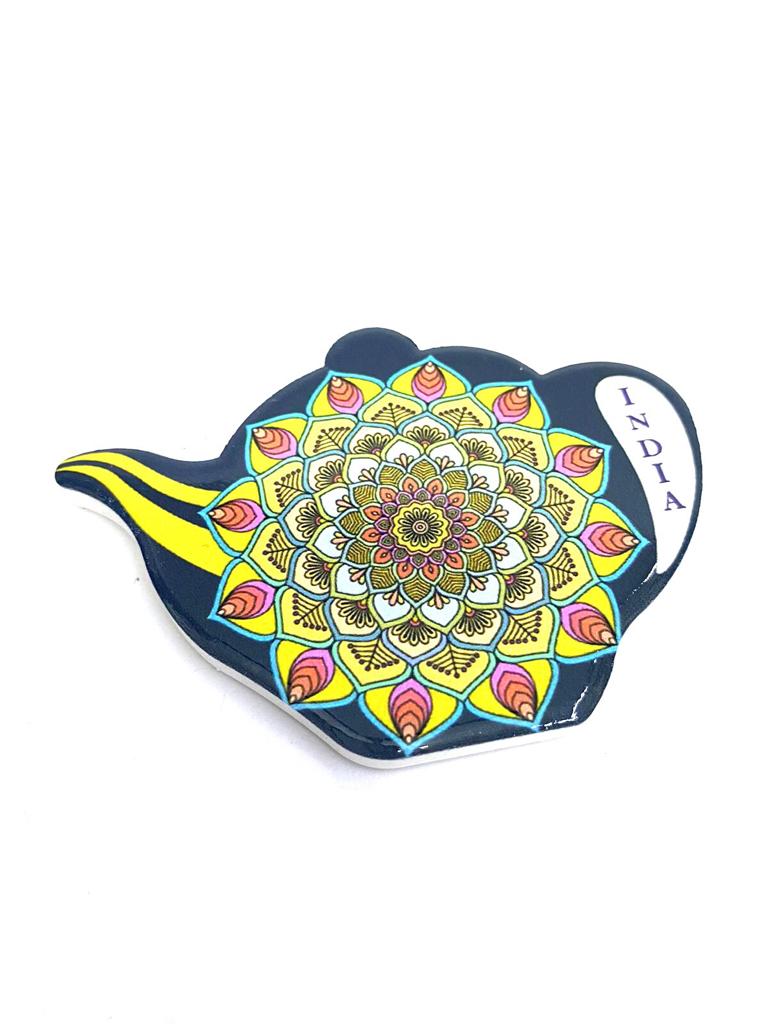 Kettle Design Fridge Magnets Ceramic Handicrafts Souvenir Gifts By Tamrapatra