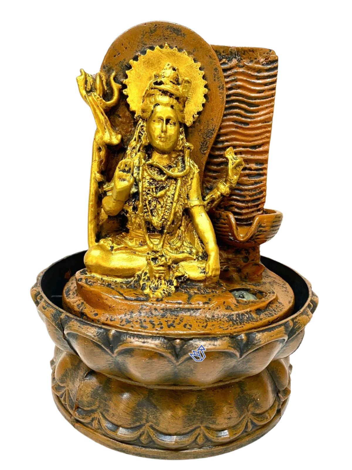 God Shiv Water Fountain Vastu Good Luck Décor For Friends & Family Tamrapatra