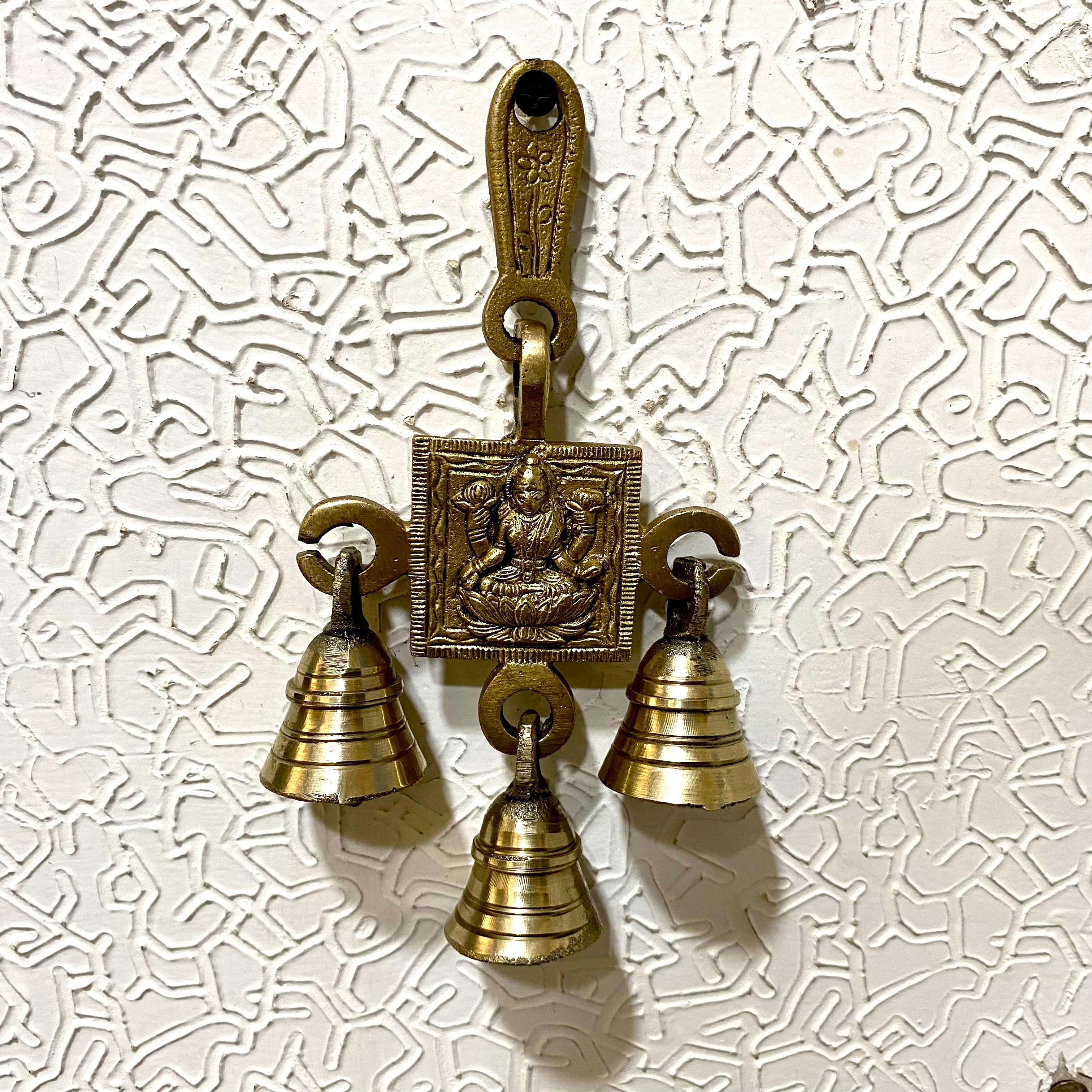 3 Bell Wall Hangings Handcrafted Brass Artware In Various  Designs Tamrapatra
