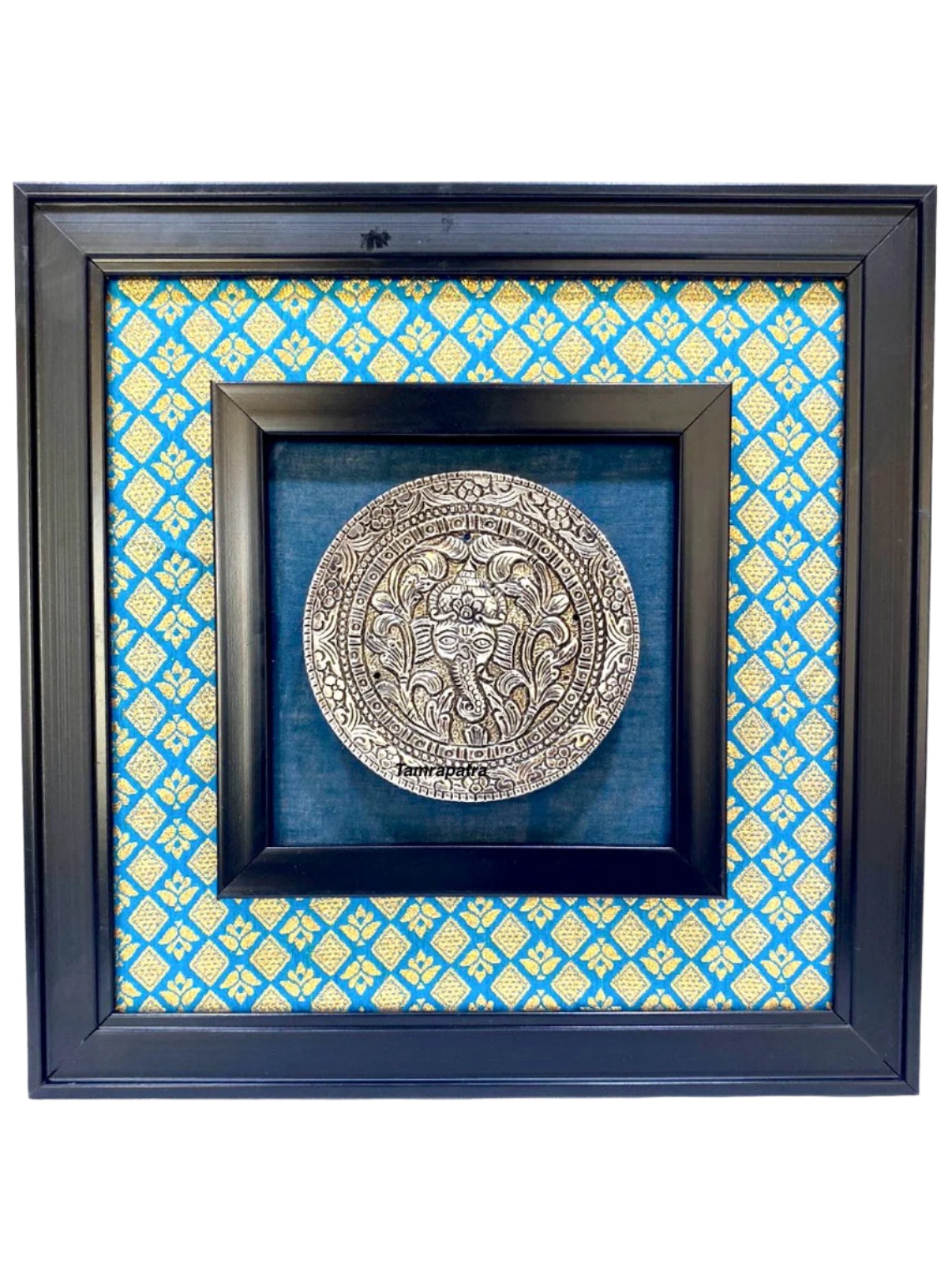 Metal Carving Plates On Beautiful Vibrant Handcrafted Frames Wall Art By Tamrapatra