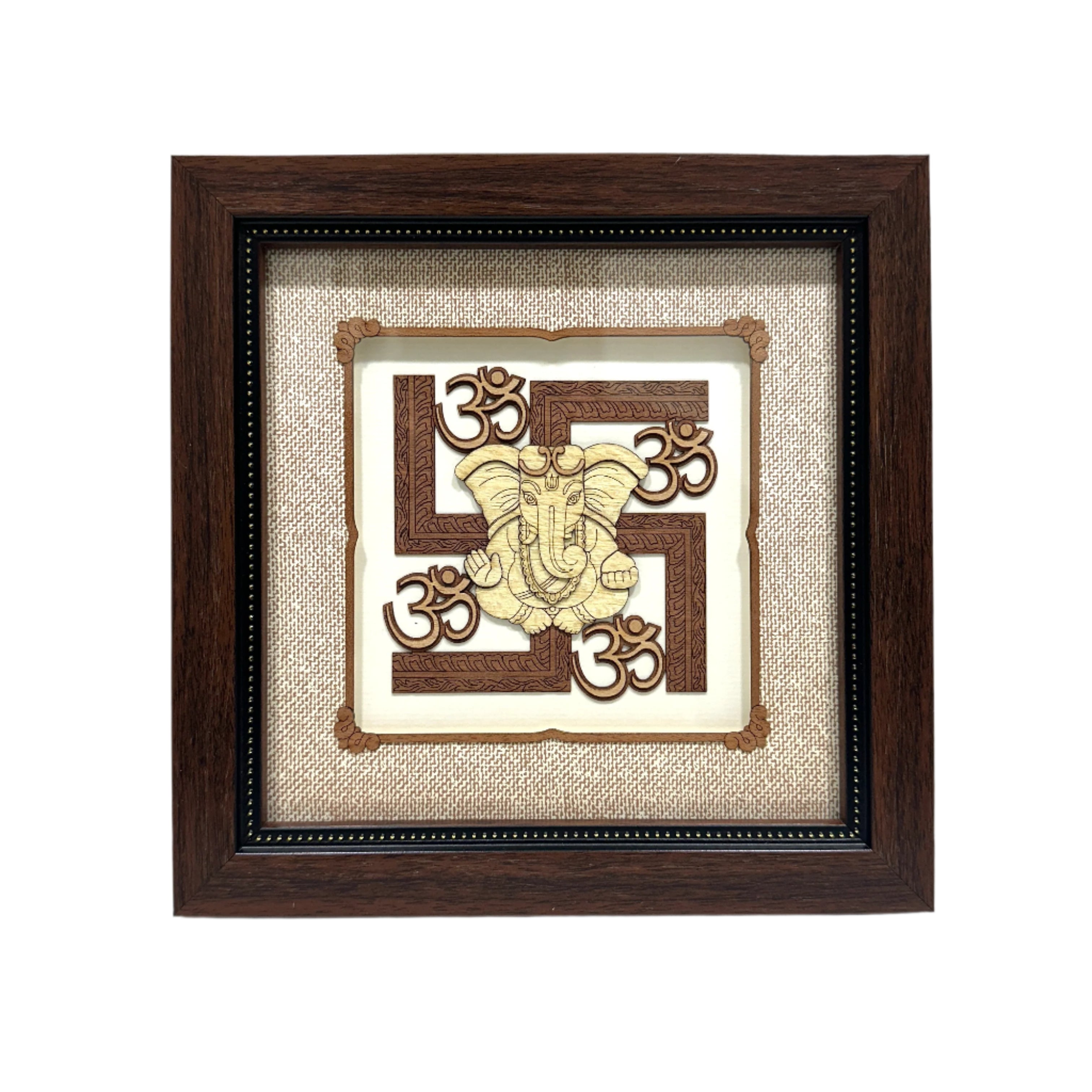 Swastik Ganesha New Arrival 3D Artwork Wall & Table Top Spiritual By Tamrapatra