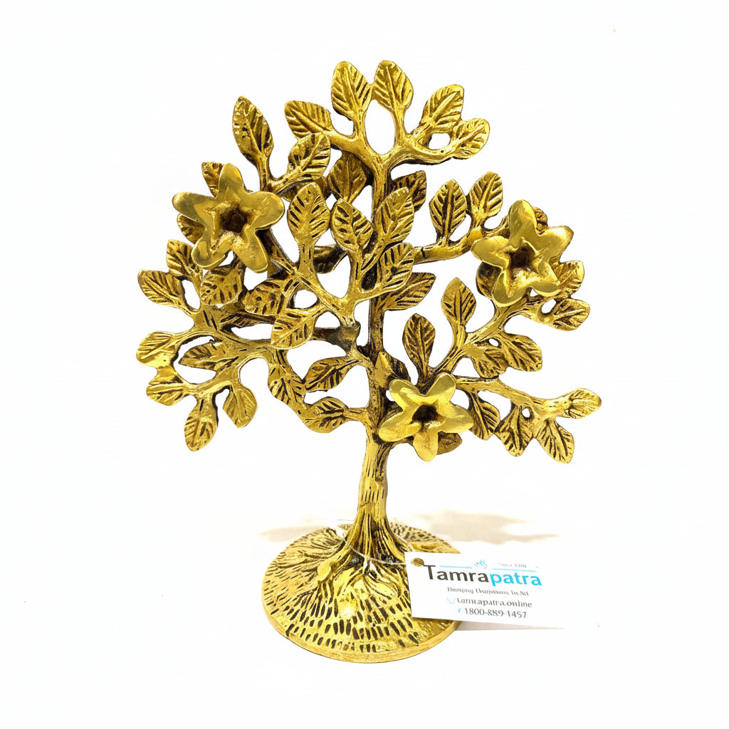 Brass Tree With Birds Handmade With Precision Decorate Space By Tamrapatra - Tamrapatra