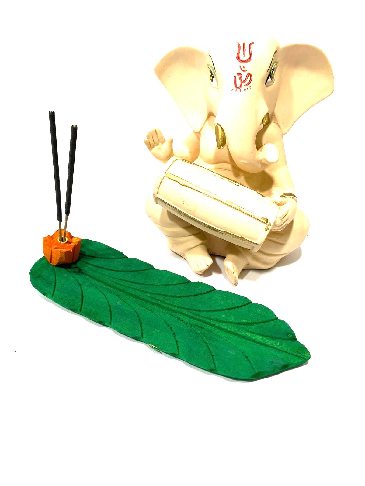 Banana Leaf Incense Stick Holder In Various Shades Exclusively From Tamrapatra