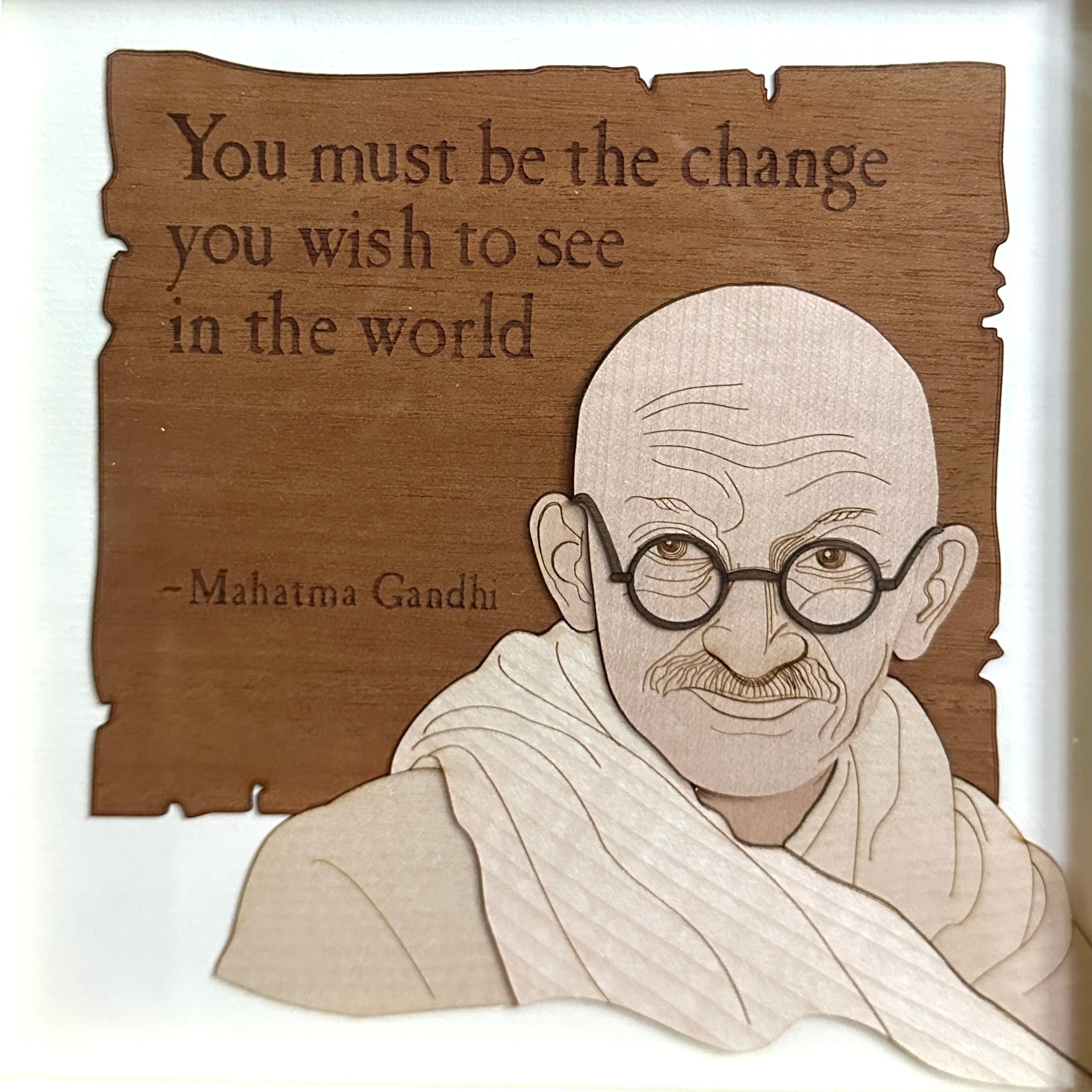 Wise Words By Mahatma Gandhi In Beautiful Wooden Craft Frames At Tamrapatra