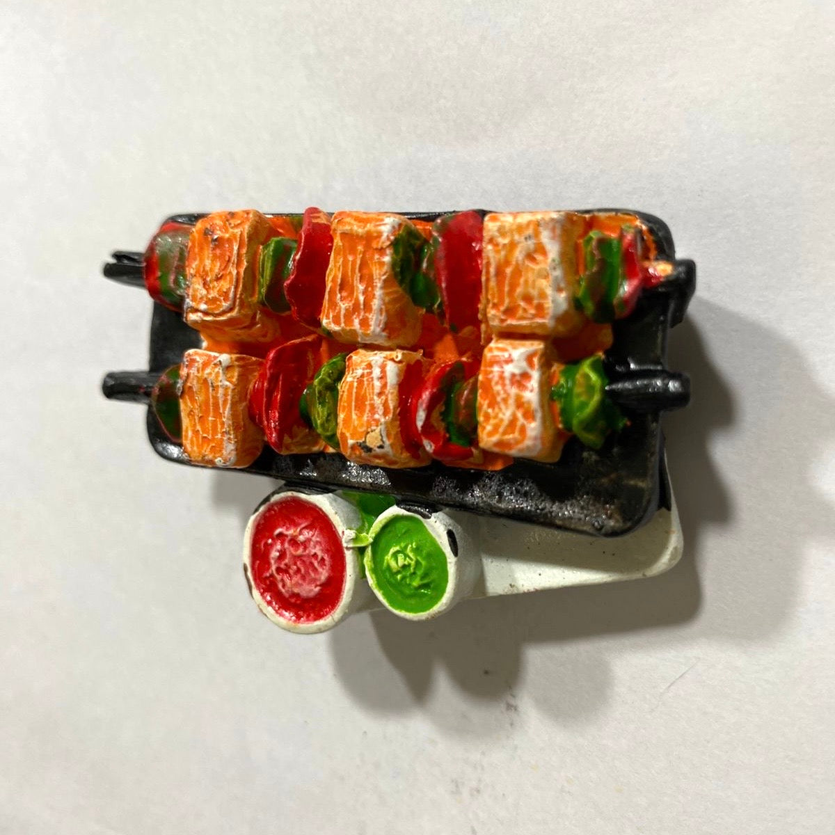 Fine Indian Food Items On Magnets Souvenir Realistic Collectible From Tamrapatra - Tamrapatra