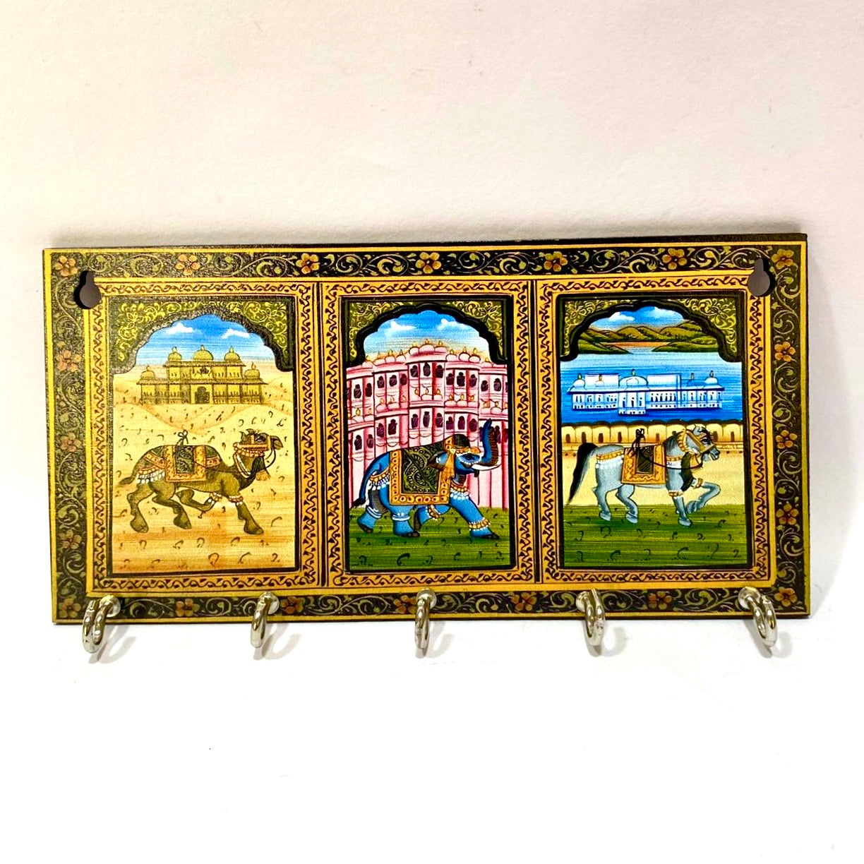 Various Concepts Of Indian Heritage Key Holders Collection MDF From Tamrapatra
