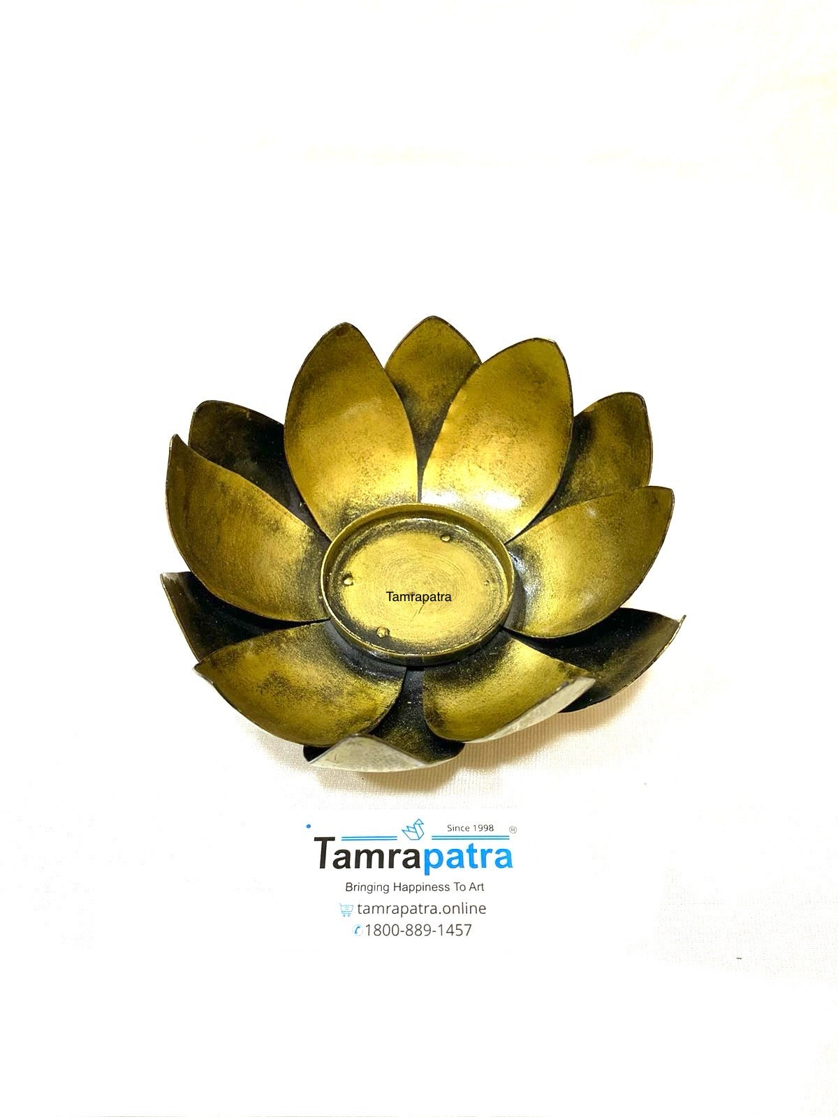 Lotus Tea Light Holder Decoration Diwali Festival Indian Lights By Tamrapatra