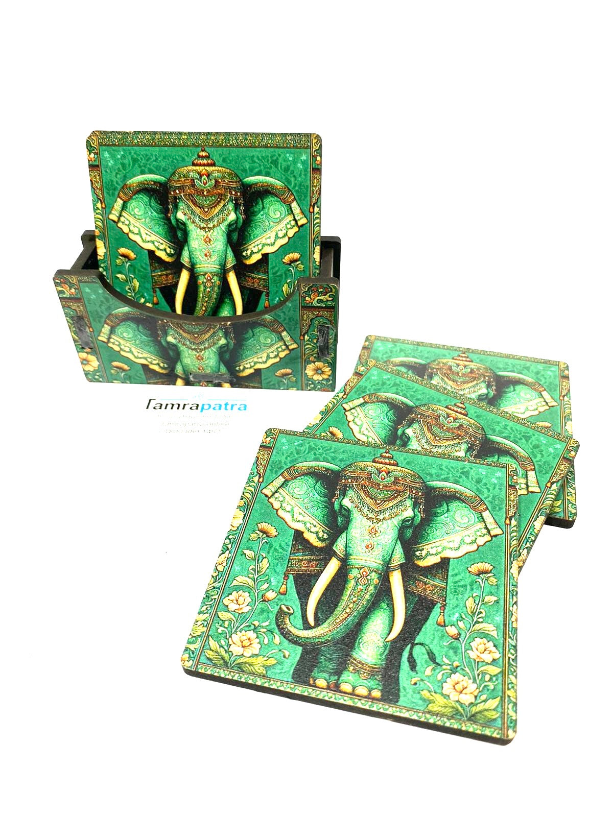 Tea Coasters In Various Indian Theme Kitchen Accessories Exclusively At Tamrapatra