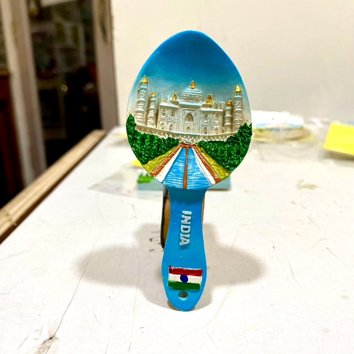 Fridge Magnets Designer Peacock Taj Mahal Rickshaw Kathakali By Tamrapatra - Tamrapatra