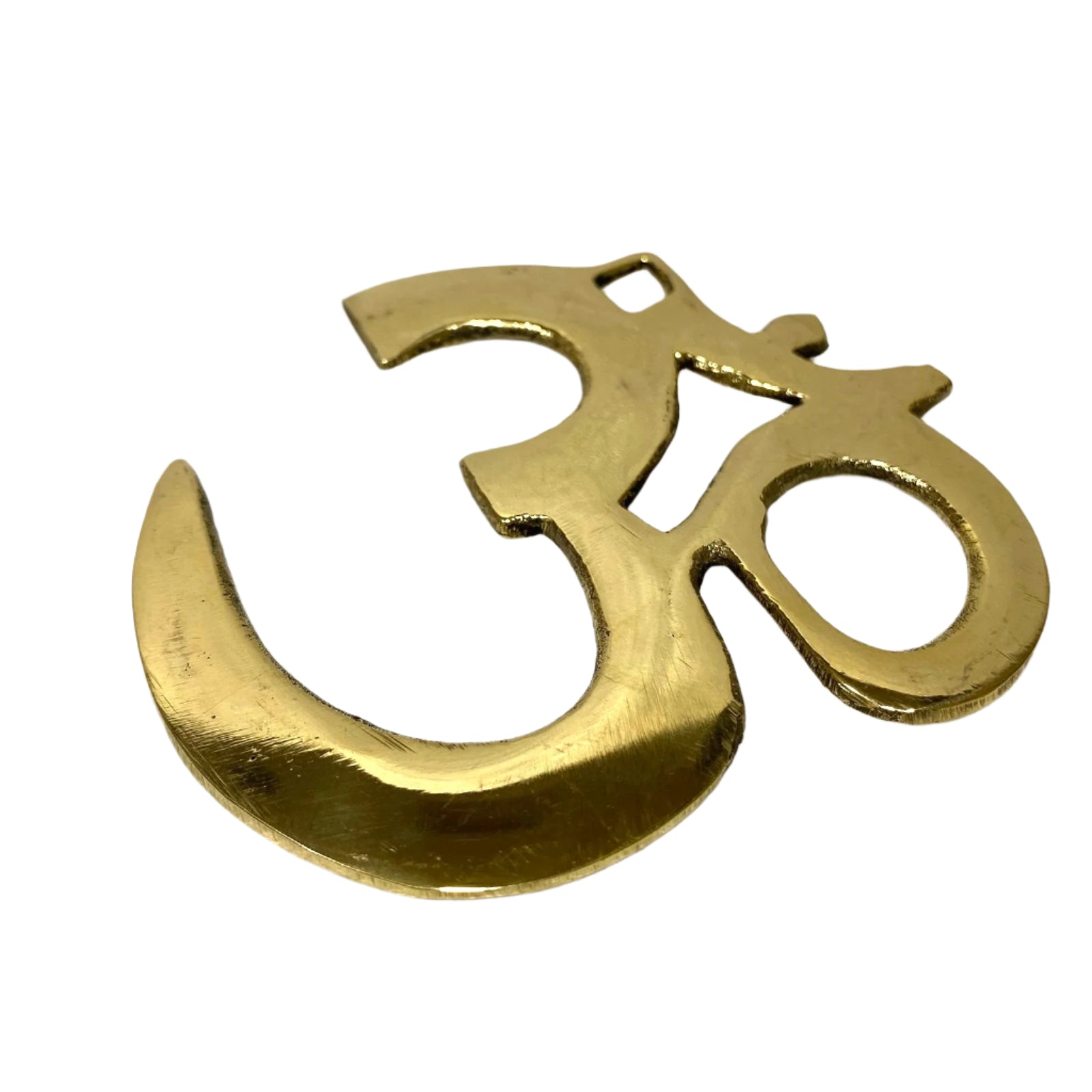 Brass Om symbol on a white background