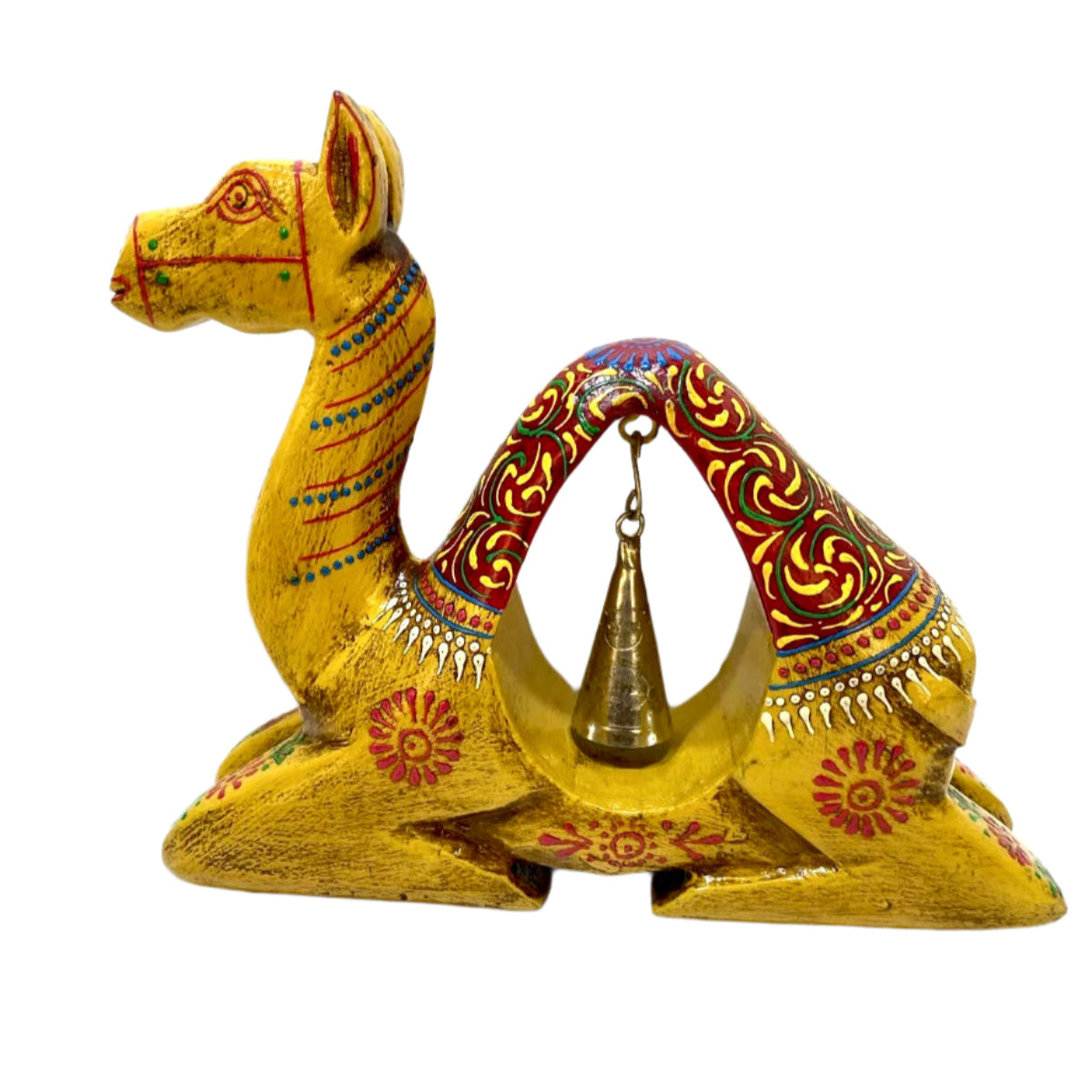 Sitting Camel With Ringing Bell Attractive  Showpiece For Your Space Tamrapatra