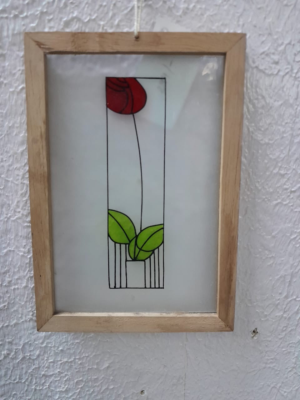 Acrylic Glass Hand Painted Frame Art Gifting Series Wall Art Exclusive By Tamrapatra