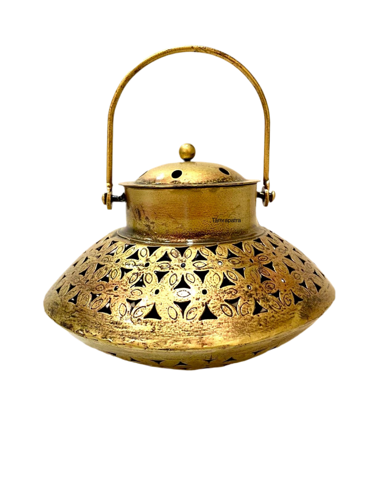 Handi Style Hanging Tea Light Holder Metal Lantern Vintage Art By Tamrapatra