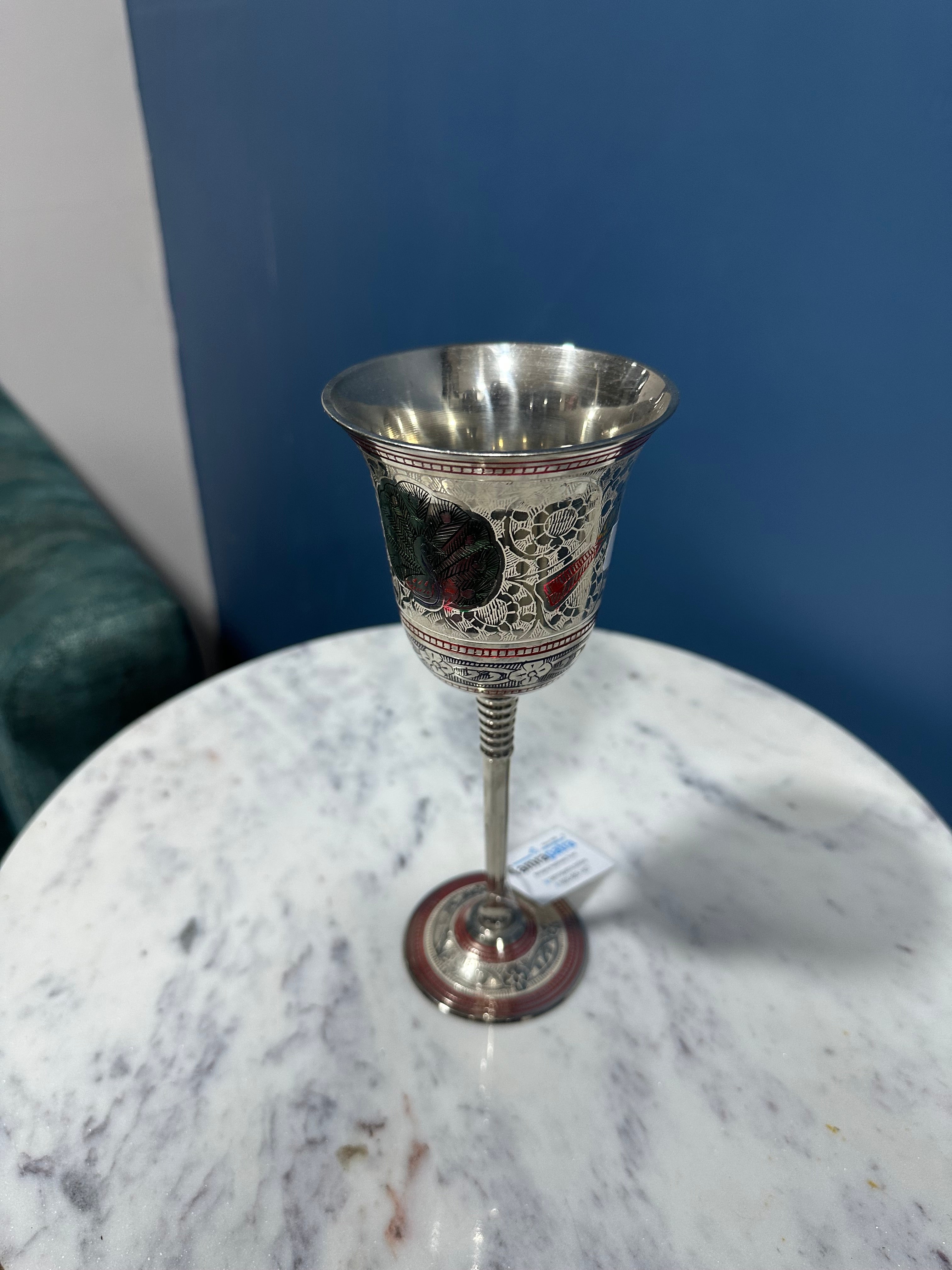 Wine Glass In Various Luxurious Designs Handcrafted Brassware By Tamrapatra