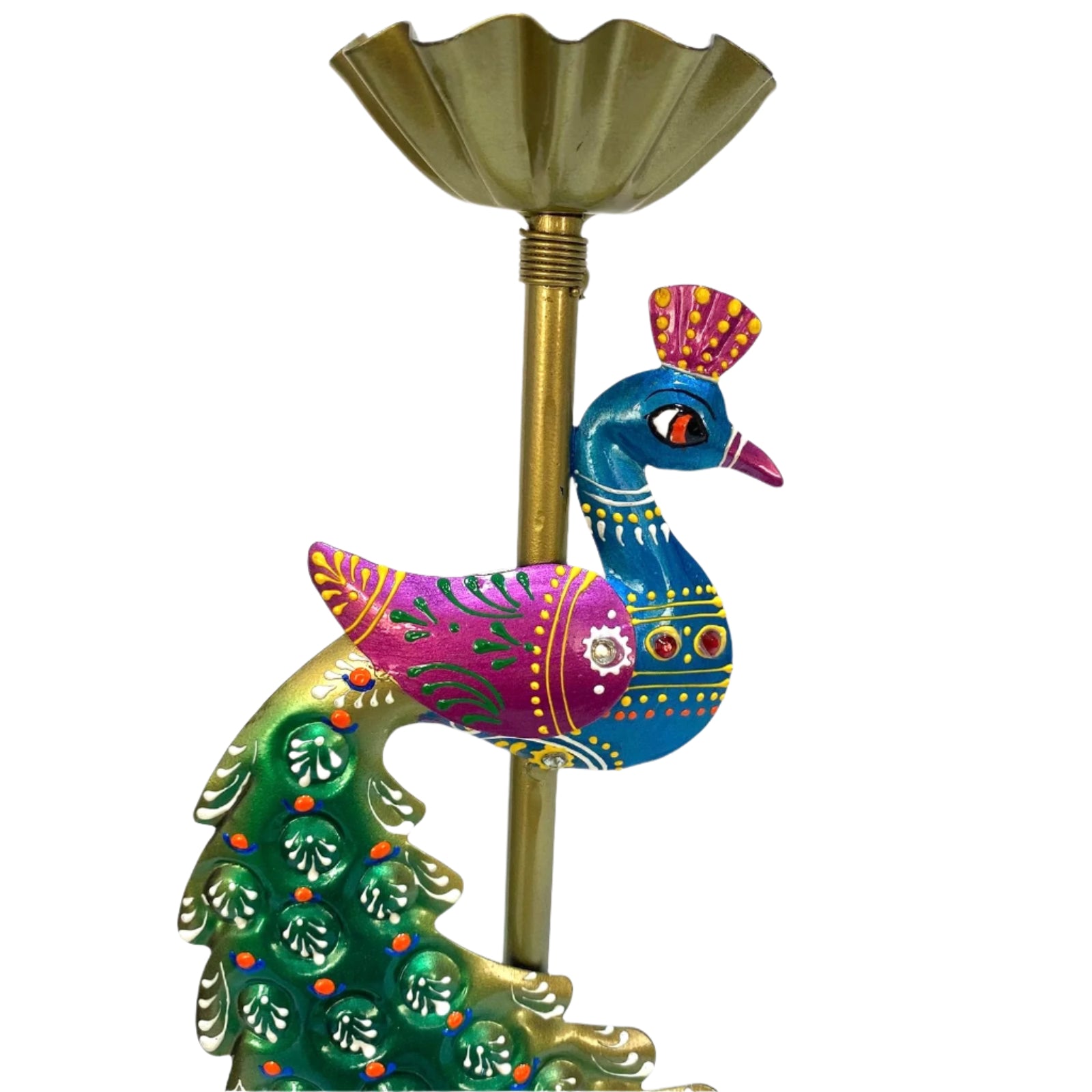 3 Metal Tea Light Holder Beautiful Hand Painted Attractive Designs From Tamrapatra