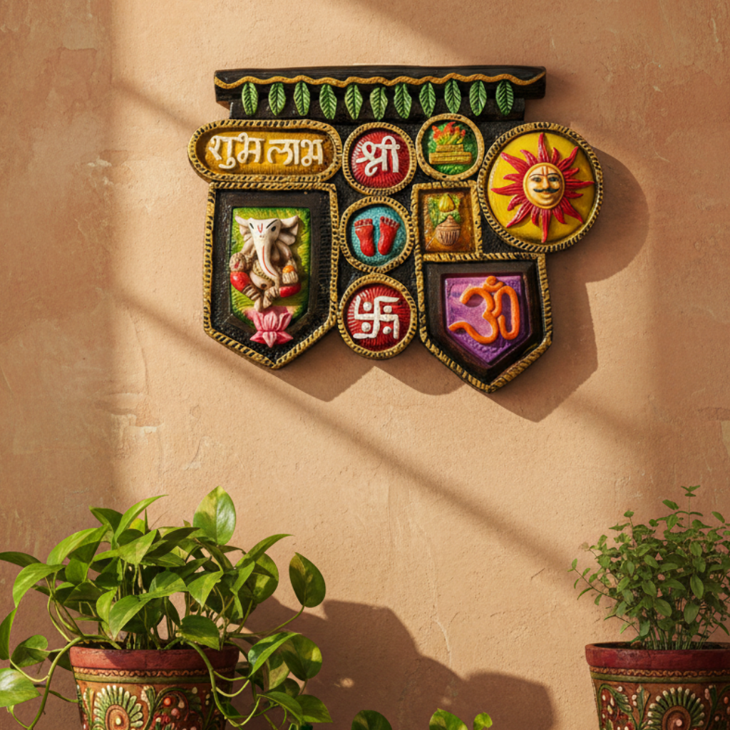 Vastu Frame Resin Art Colorful Handcrafted Decorative Hanging By Tamrapatra - Tamrapatra