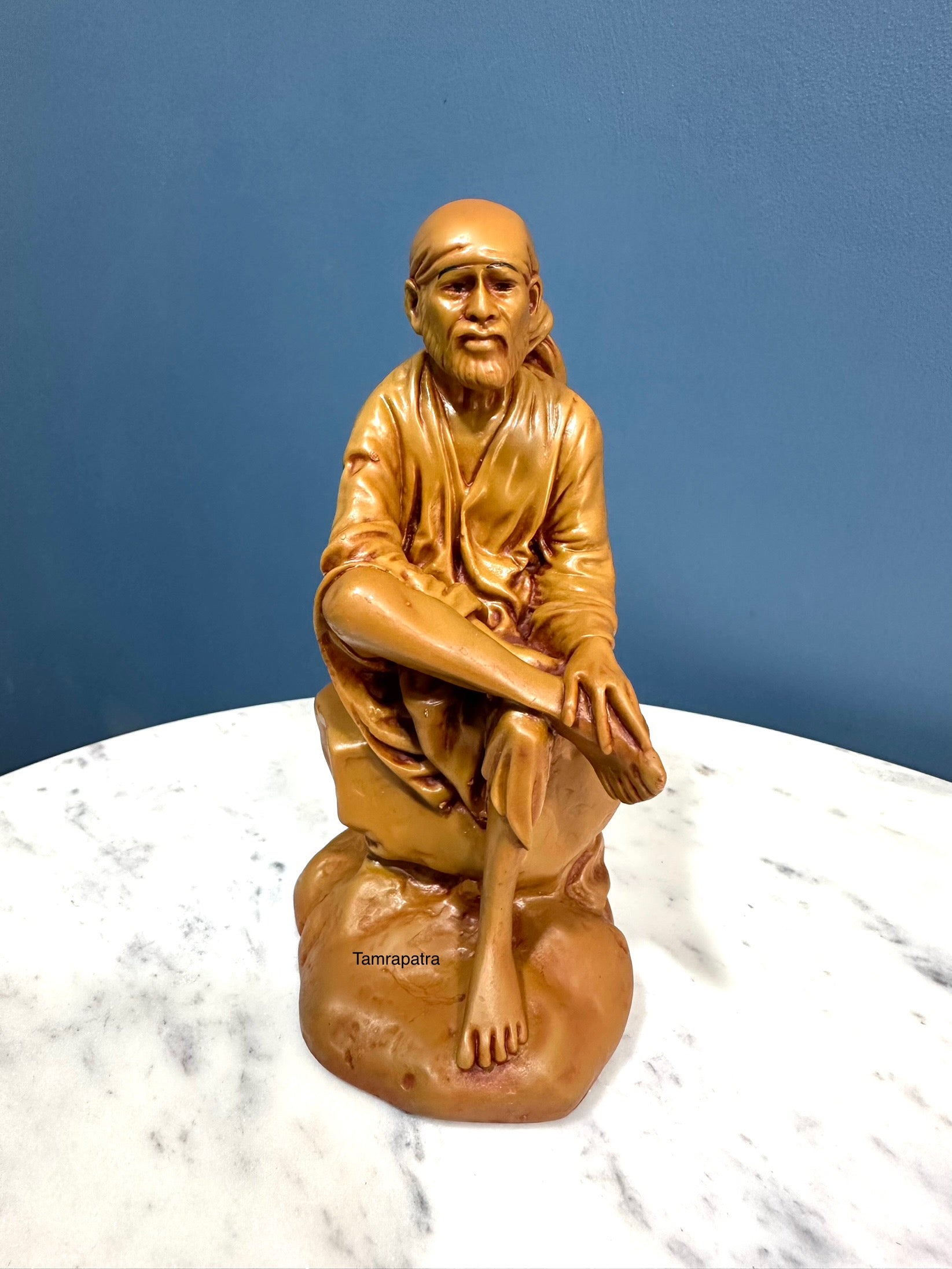 Sai Baba Resin Crafts In Wooden Finish Religious Idols Handcrafted By Tamrapatra