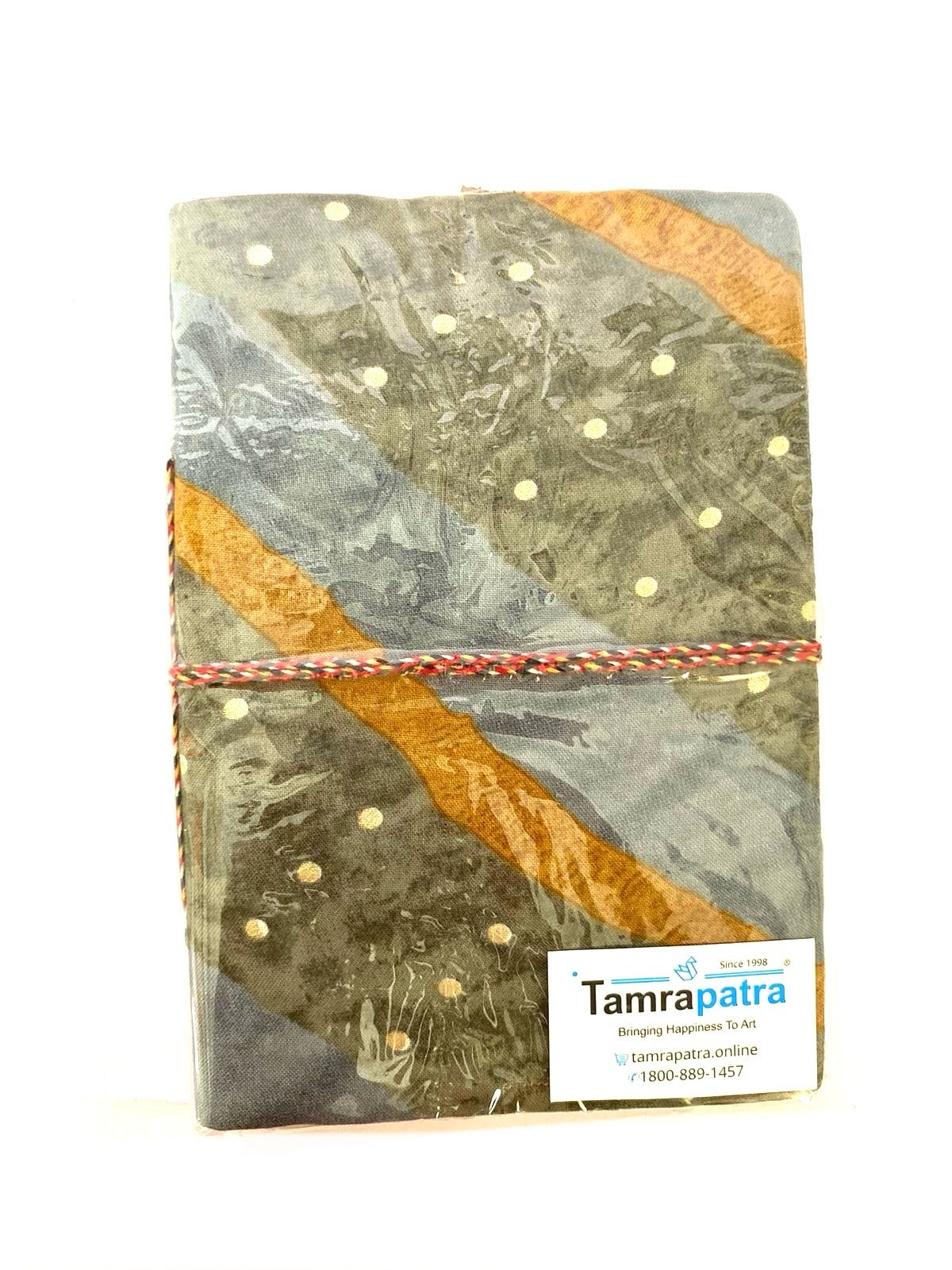 Cloth Floral Painted Diary With Handmade Paper In India Size L Tamrapatra