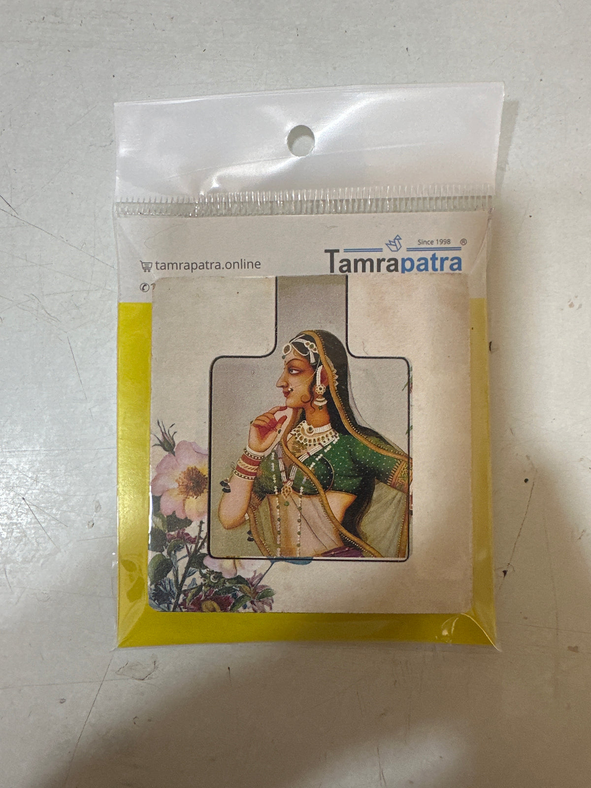 Pocket Mirror Miniature Hand Painting Fashion Accessories By Tamrapatra - Tamrapatra