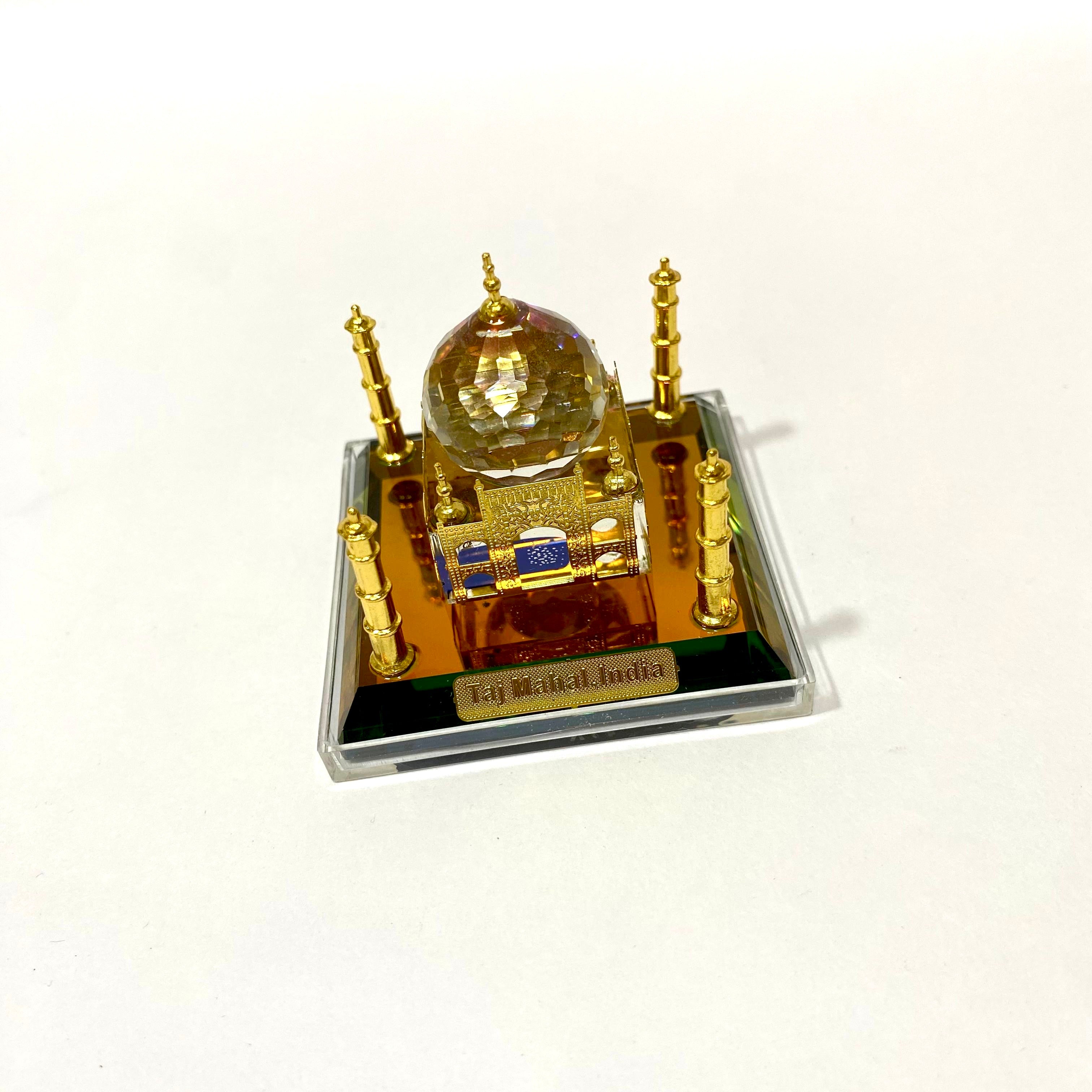 Taj Mahal Glass In Enclosed Acrylic Souvenir Attractive Gifts From Tamrapatra