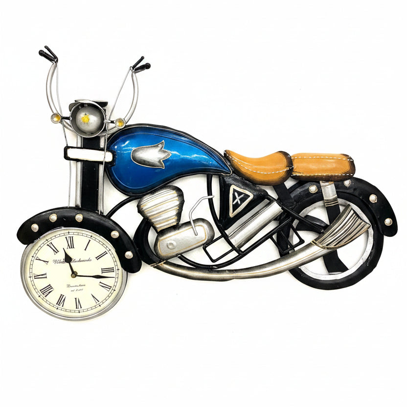 Wall Bullet Clock Bike Lovers Attraction For Home Office & Restaurant Tamrapatra - Tamrapatra
