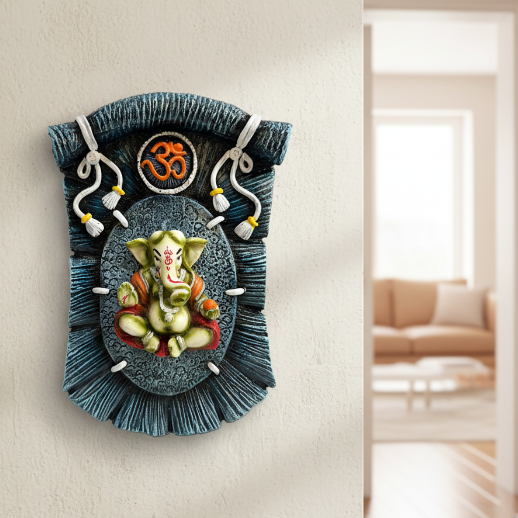 Traditional Artistic Resin Frame With Ganesh House Warming Gifts By Tamrapatra