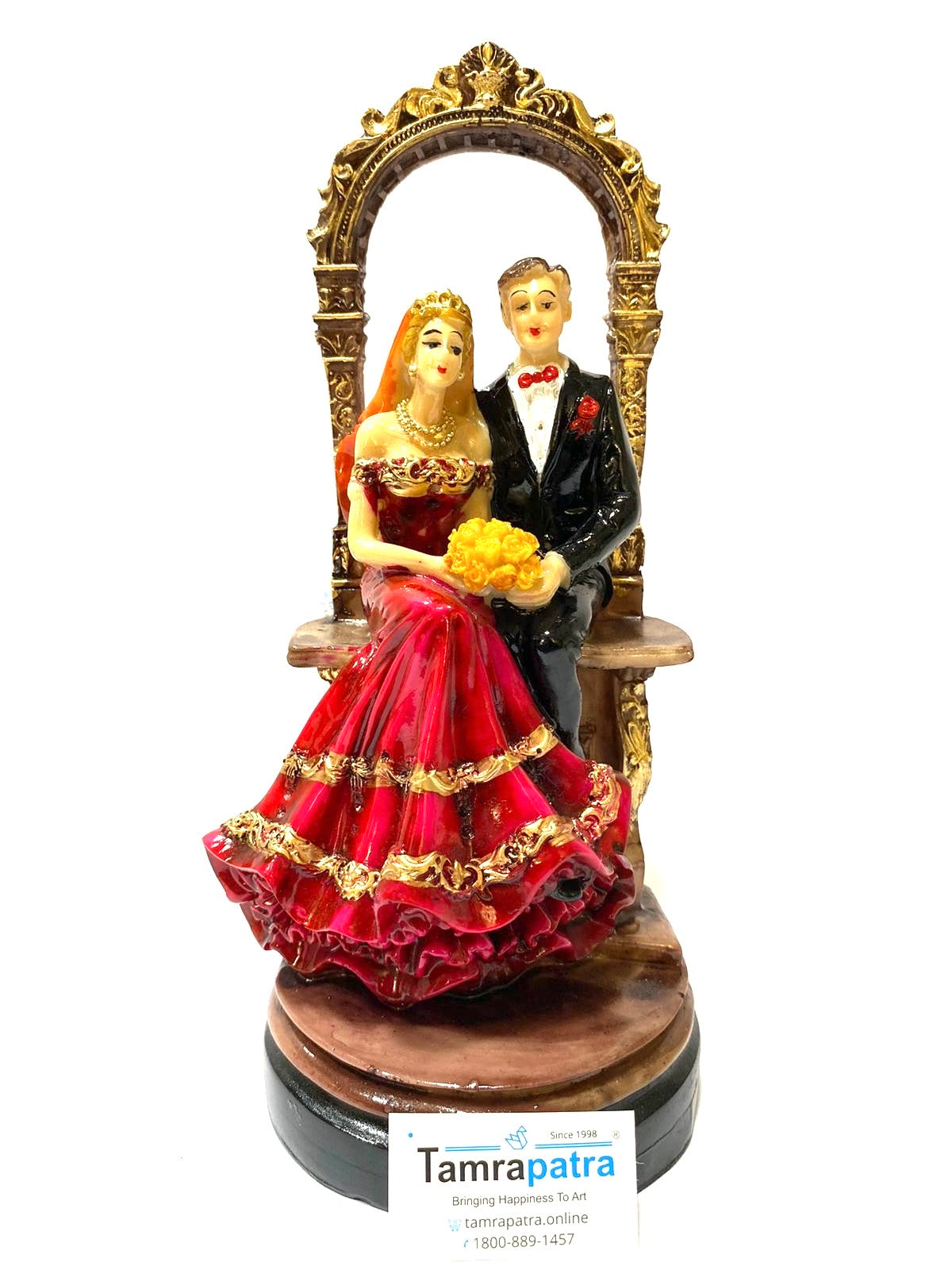 Couple Resin Art Gifts Anniversary Showpiece Marriage Collection By Tamrapatra