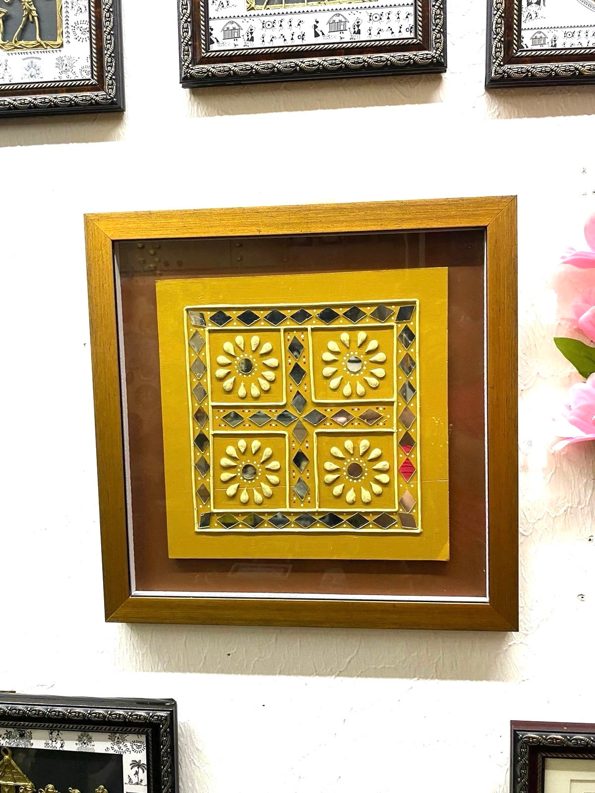 Lippan Art Frames Handmade Mud Work By Indian Artisans Best Designs Tamrapatra