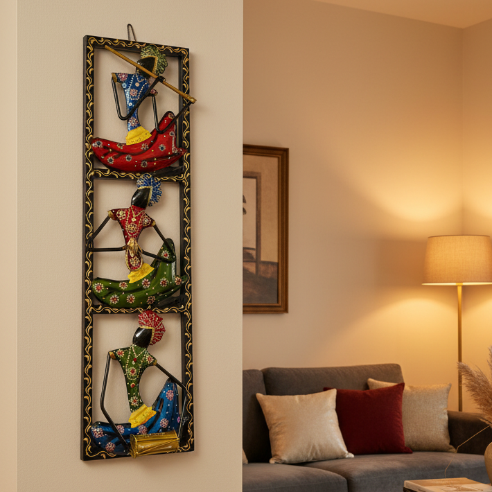 Exclusive Vertically Designed Beautiful Musicians Metal Handcrafted By Tamrpatra