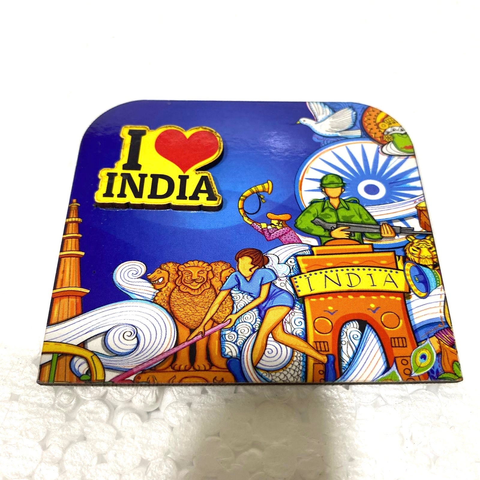 Wooden Magnets In Various Designs With Indian Theme Souvenir From Tamrapatra