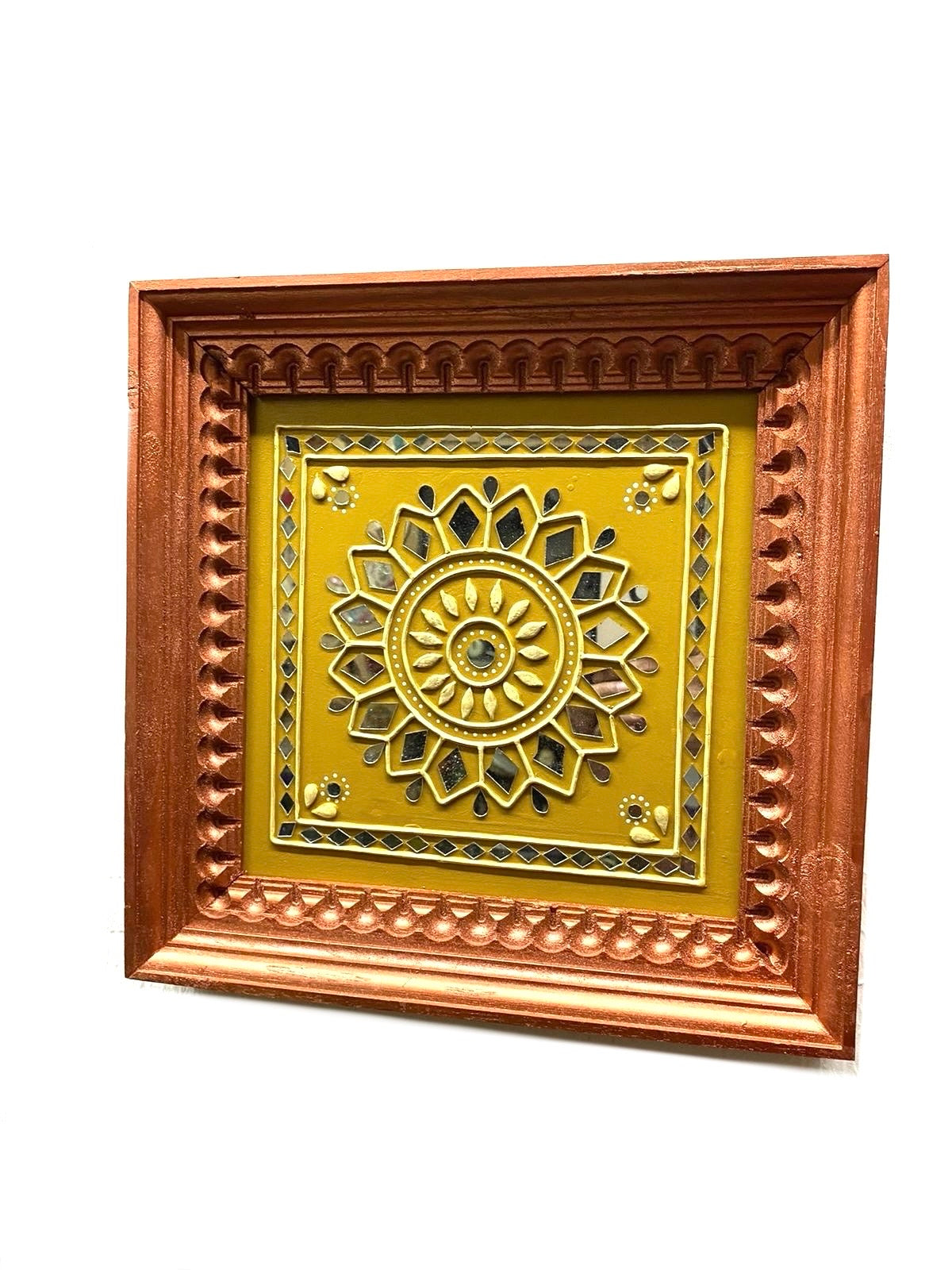 Mud Art Frames In Stunning Vintage Designs Handicrafts Of Gujrat By Tamrapatra