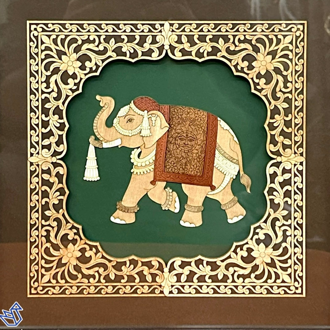 Elephant Premium Design Style 3D Wooden Frames New Arrivals By Tamrapatra