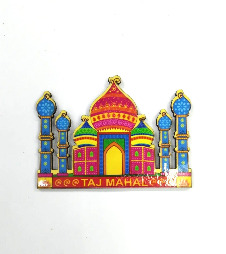 Wooden Magnets In Various Designs with Indian Theme Souvenir From Tamrapatra