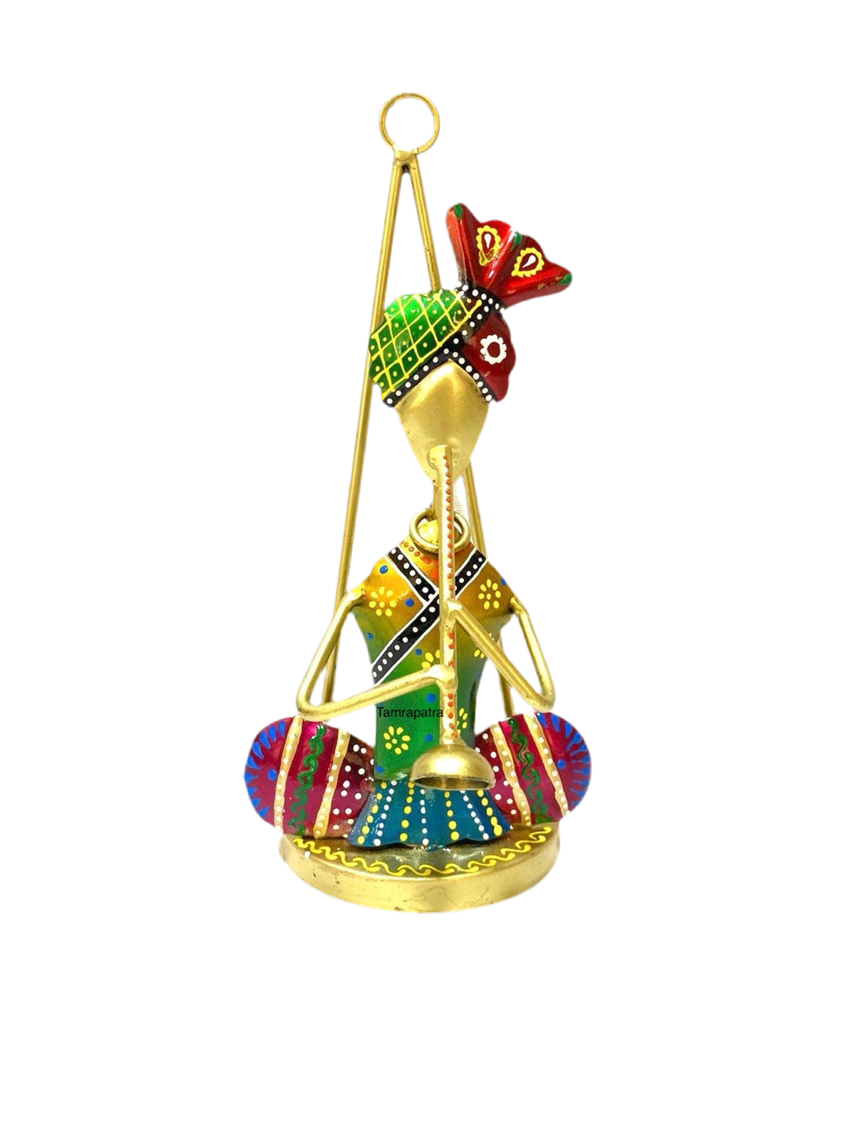 Hanging Musician Colorful Metal Crafts Playing Various Instruments By Tamrapatra