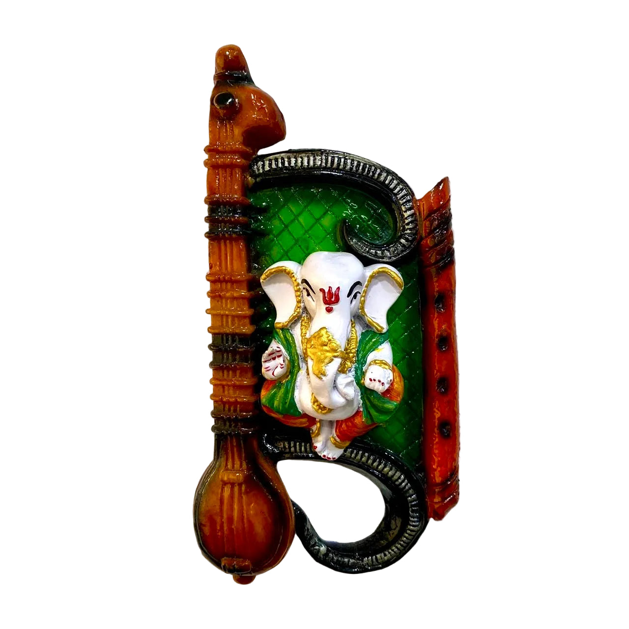 Ganesh Mantra With Yellow Accent Exclusive Frames With Shubh Labh Tamrapatra - Tamrapatra