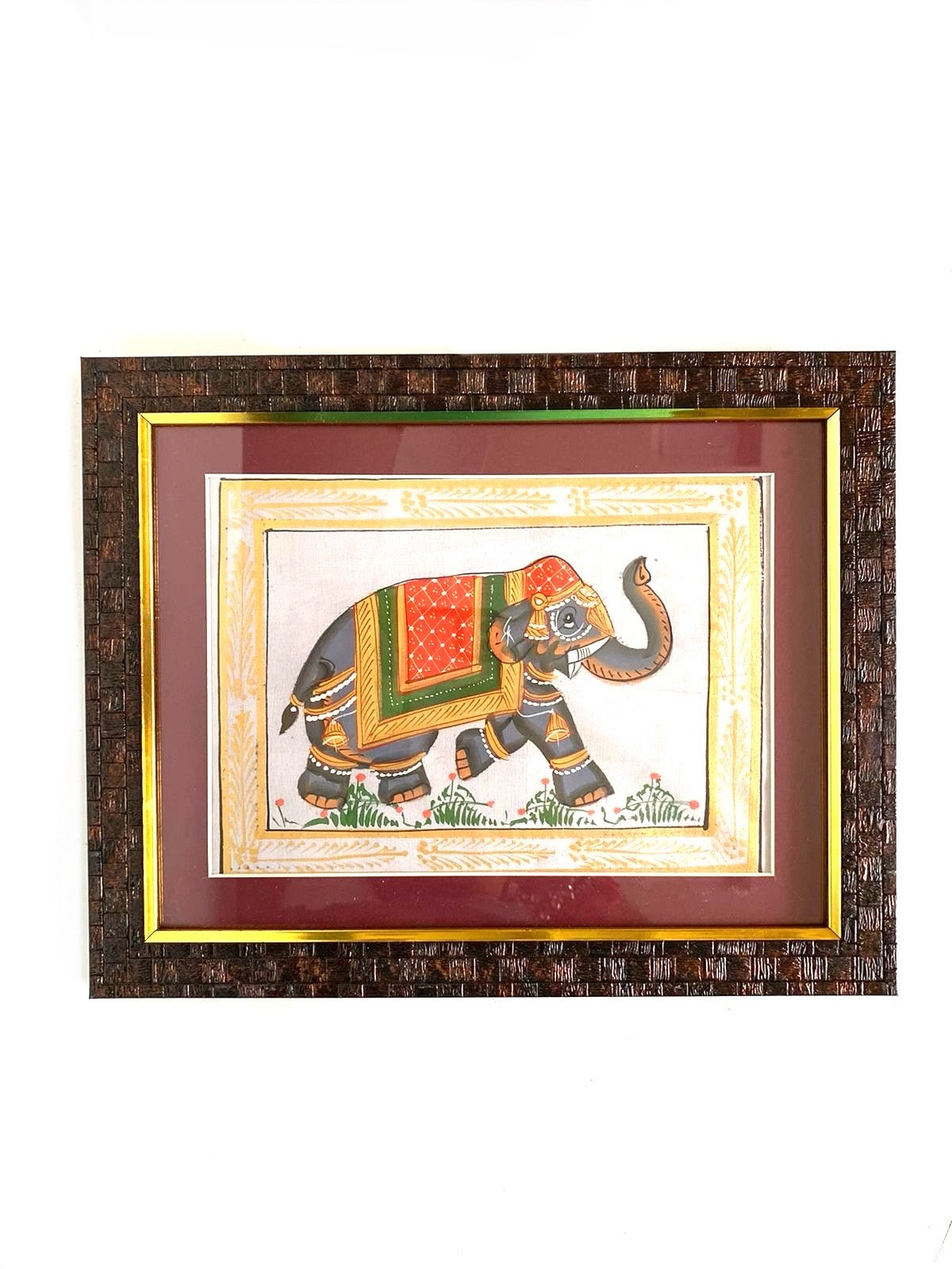 Elephant Frames Hand Painted Artistic Frames Corporate Souvenir Gifts Tamrapatra