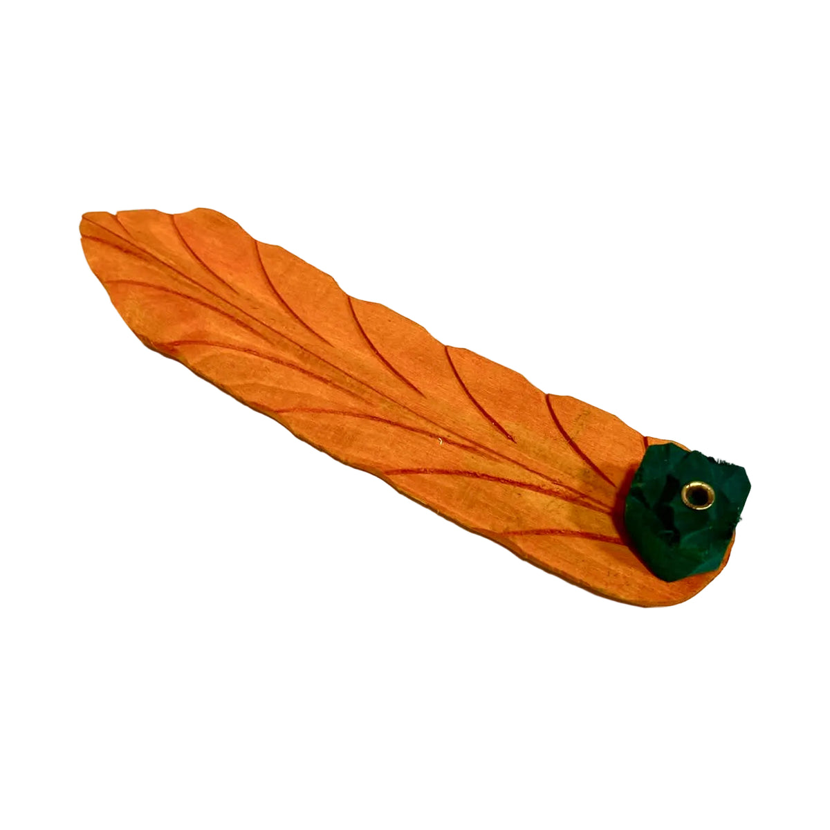 Incense Stick Holder In Banana Leaf Style Unique Handmade India By Tamrapatra