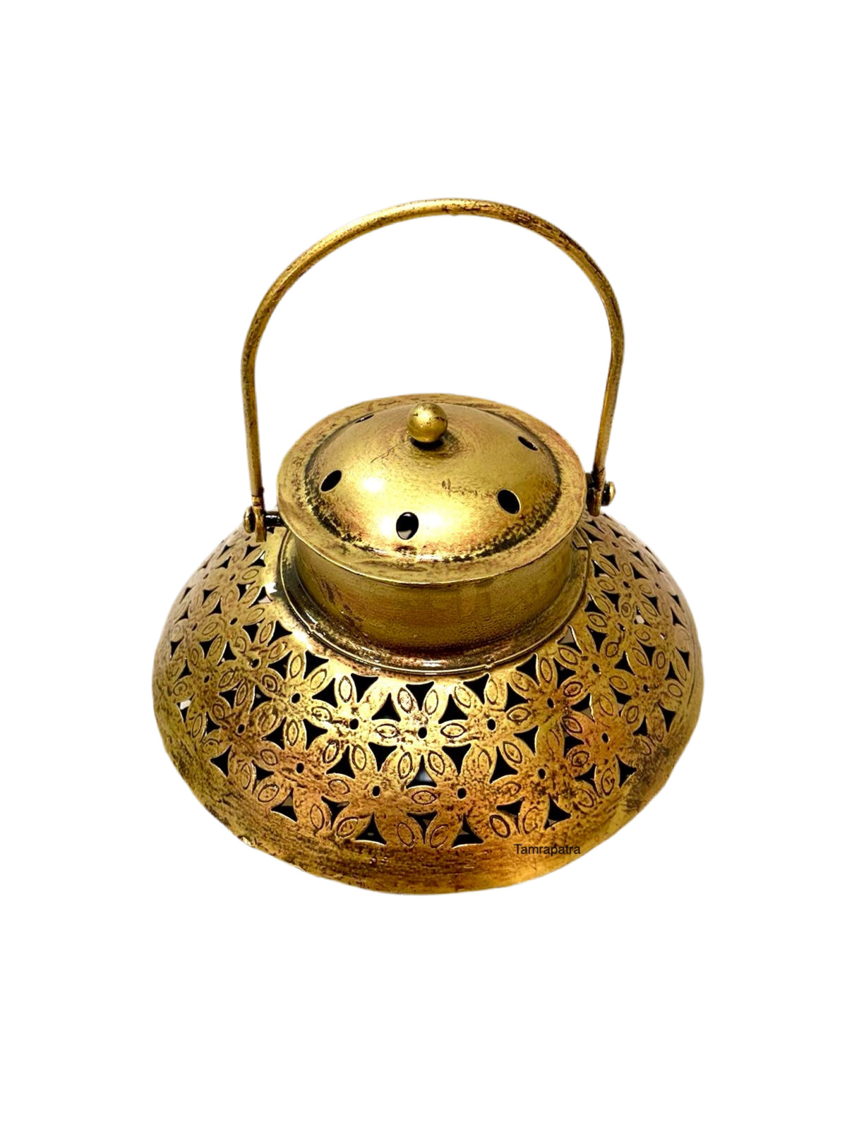 Handi Style Hanging Tea Light Holder Metal Lantern Vintage Art By Tamrapatra