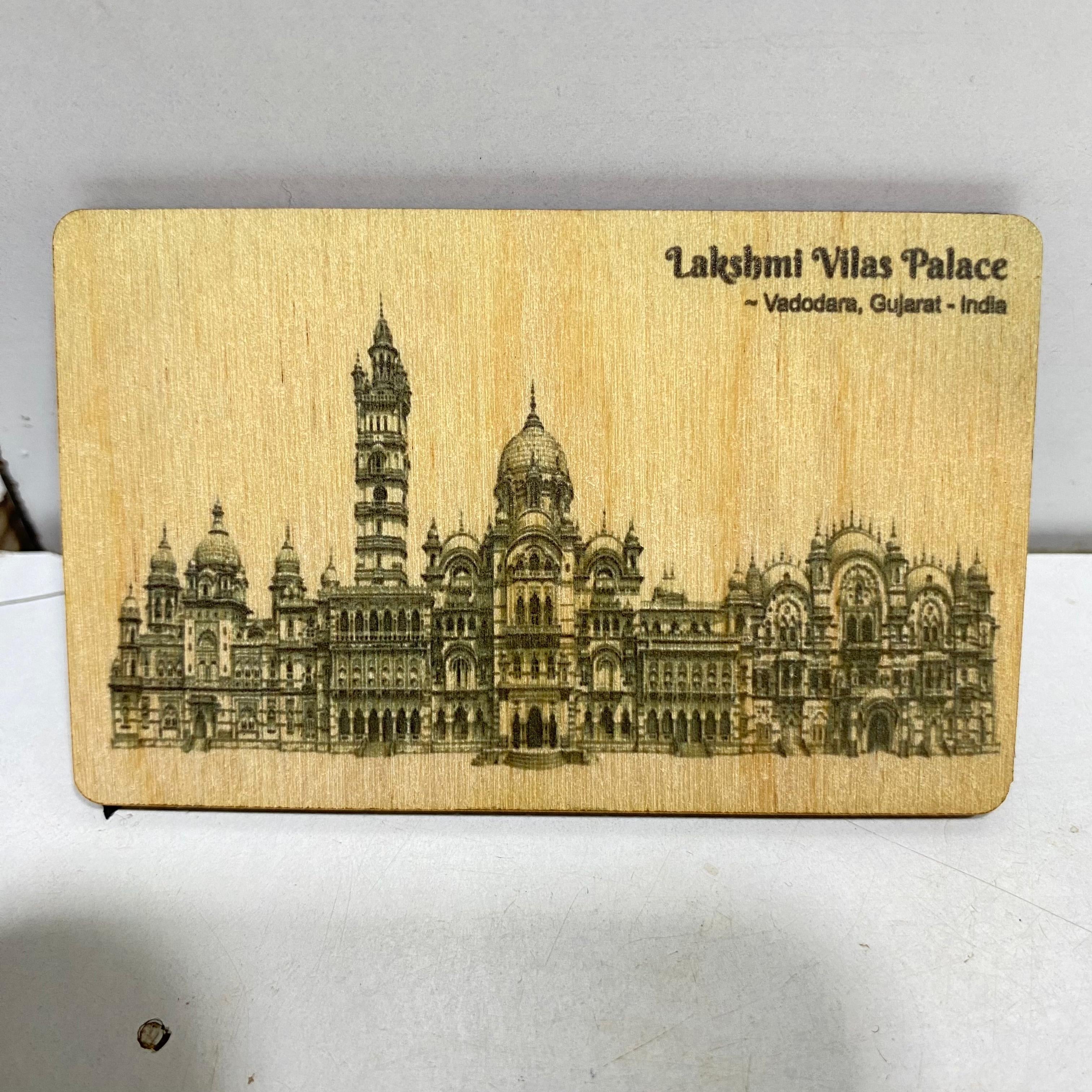 Premium Vadodara Gujarat Themes Fridge Wood Magnets Gifts From Tamrapatra - Tamrapatra
