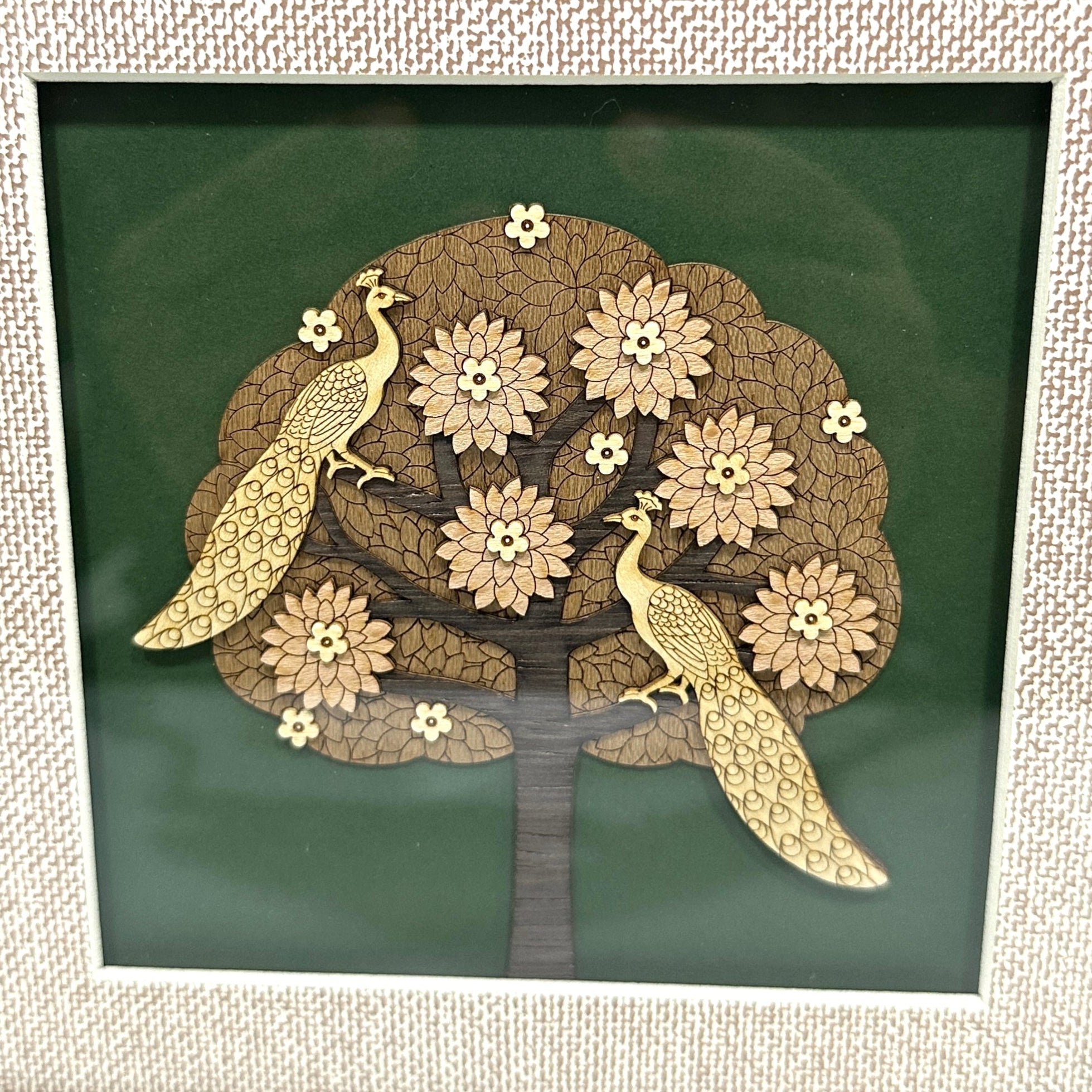 Beautiful Bird Themed Peacock Handpicked Wooden Art Frames Gifts By Tamrapatra