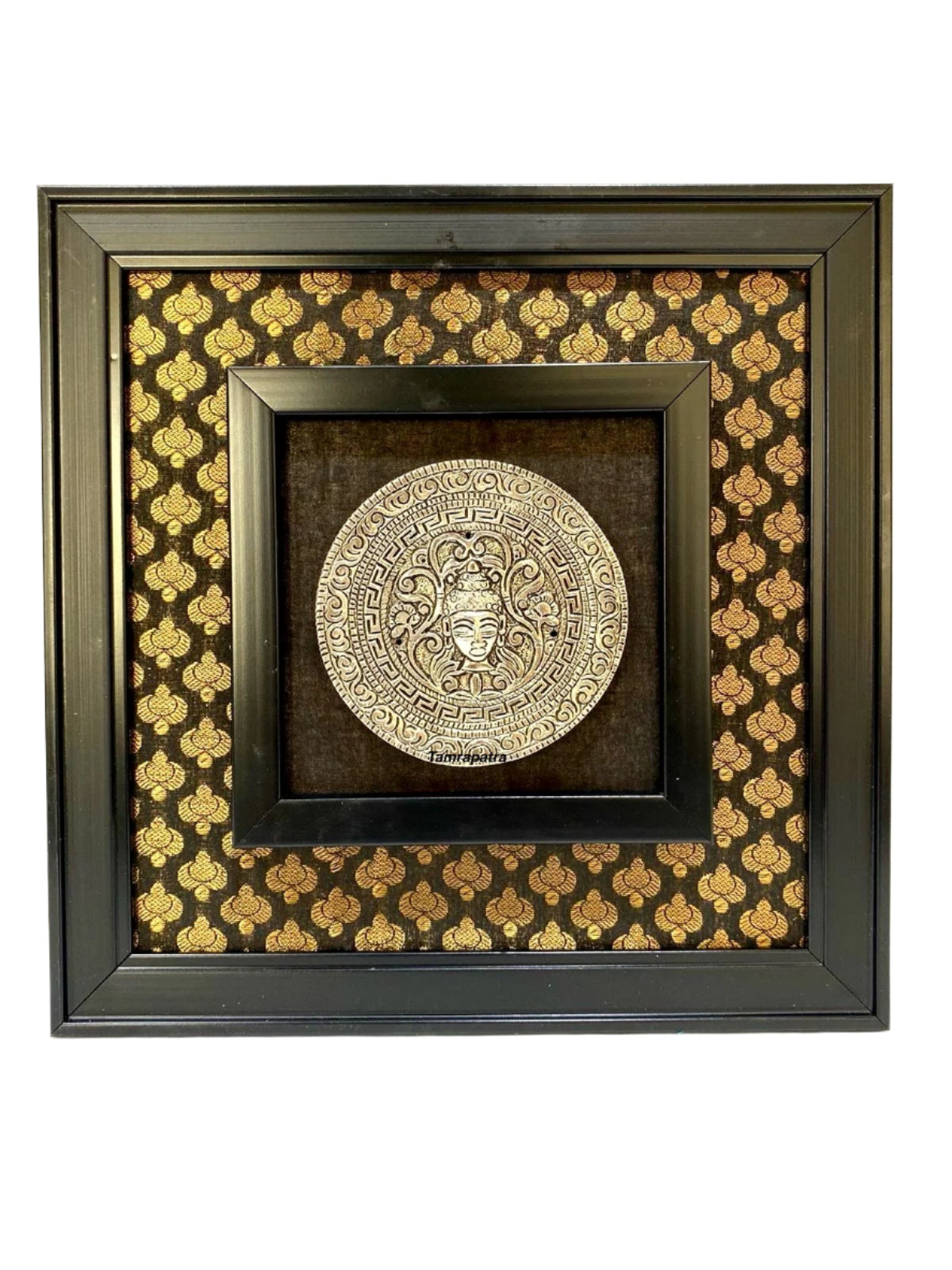 Metal Carving Plates On Beautiful Vibrant Handcrafted Frames Wall Art By Tamrapatra