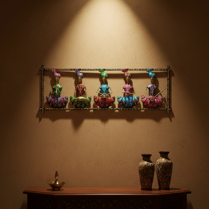 Men Playing Musical Instruments Colorful Wall Mural In Attractive Design By Tamrapatra - Tamrapatra