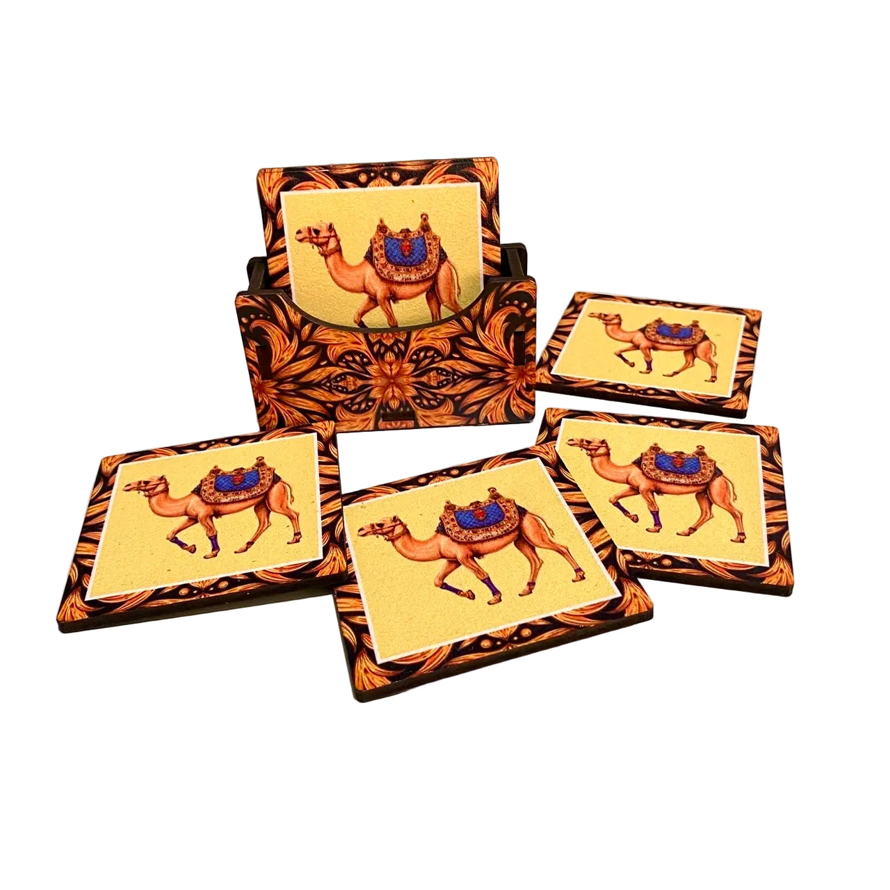Tea Coasters In Various Indian Theme Kitchen Accessories Exclusively At Tamrapatra