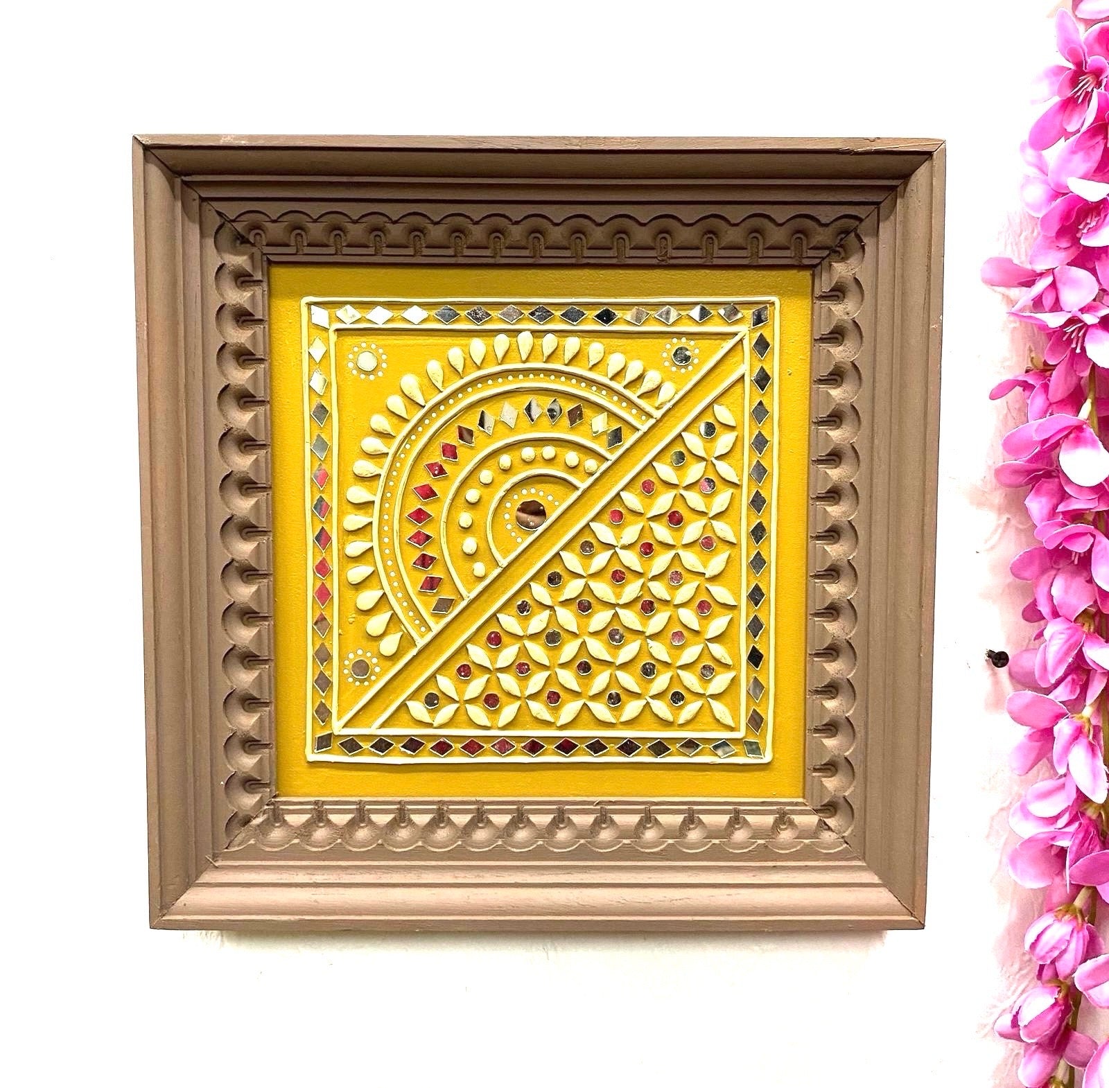 Mud Art Frames In Stunning Vintage Designs Handicrafts Of Gujrat By Tamrapatra