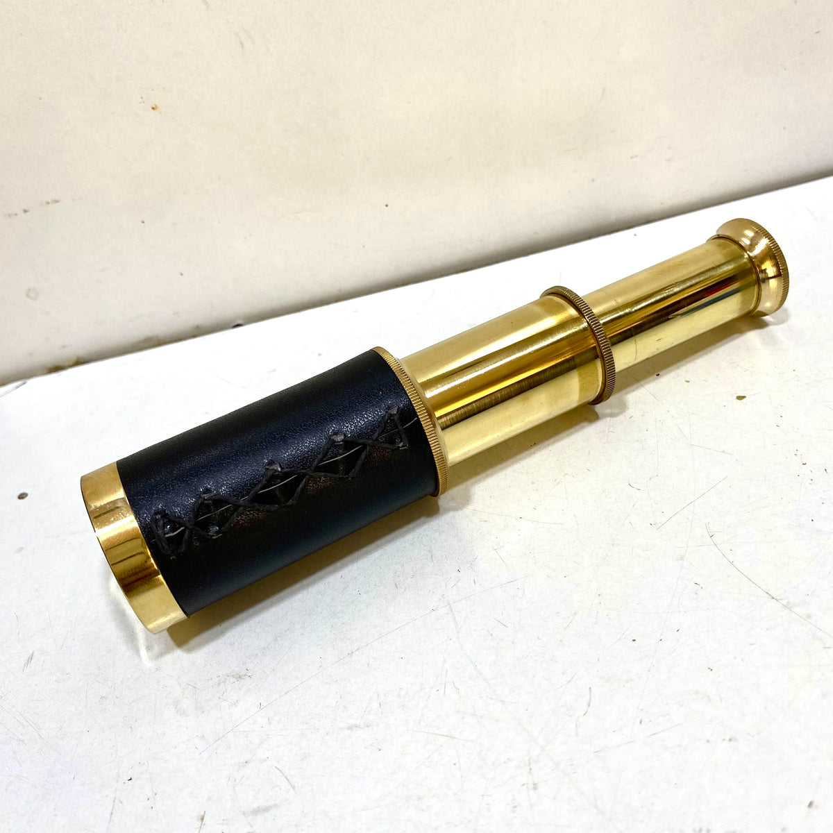 Telescope Brass Leather Stitch Nautical Crafts Collection By Tamrapatra - Tamrapatra