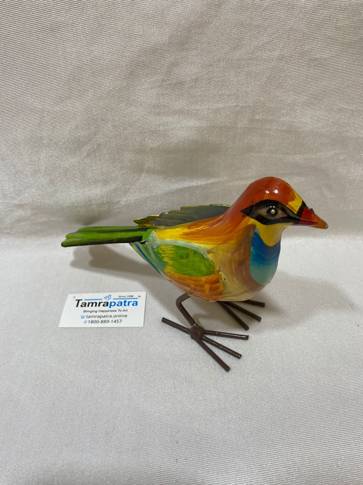 Contrasting Multicolor Metal Birds Various Styles Handicrafts Exporter Tamrapatra