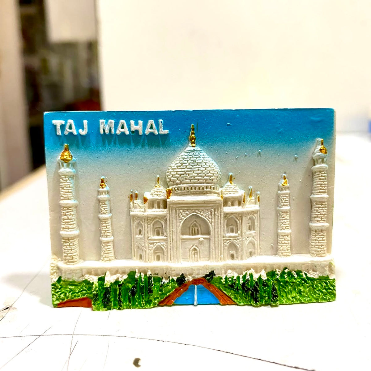 Fridge Magnets Designer Peacock Taj Mahal Rickshaw Kathakali By Tamrapatra - Tamrapatra