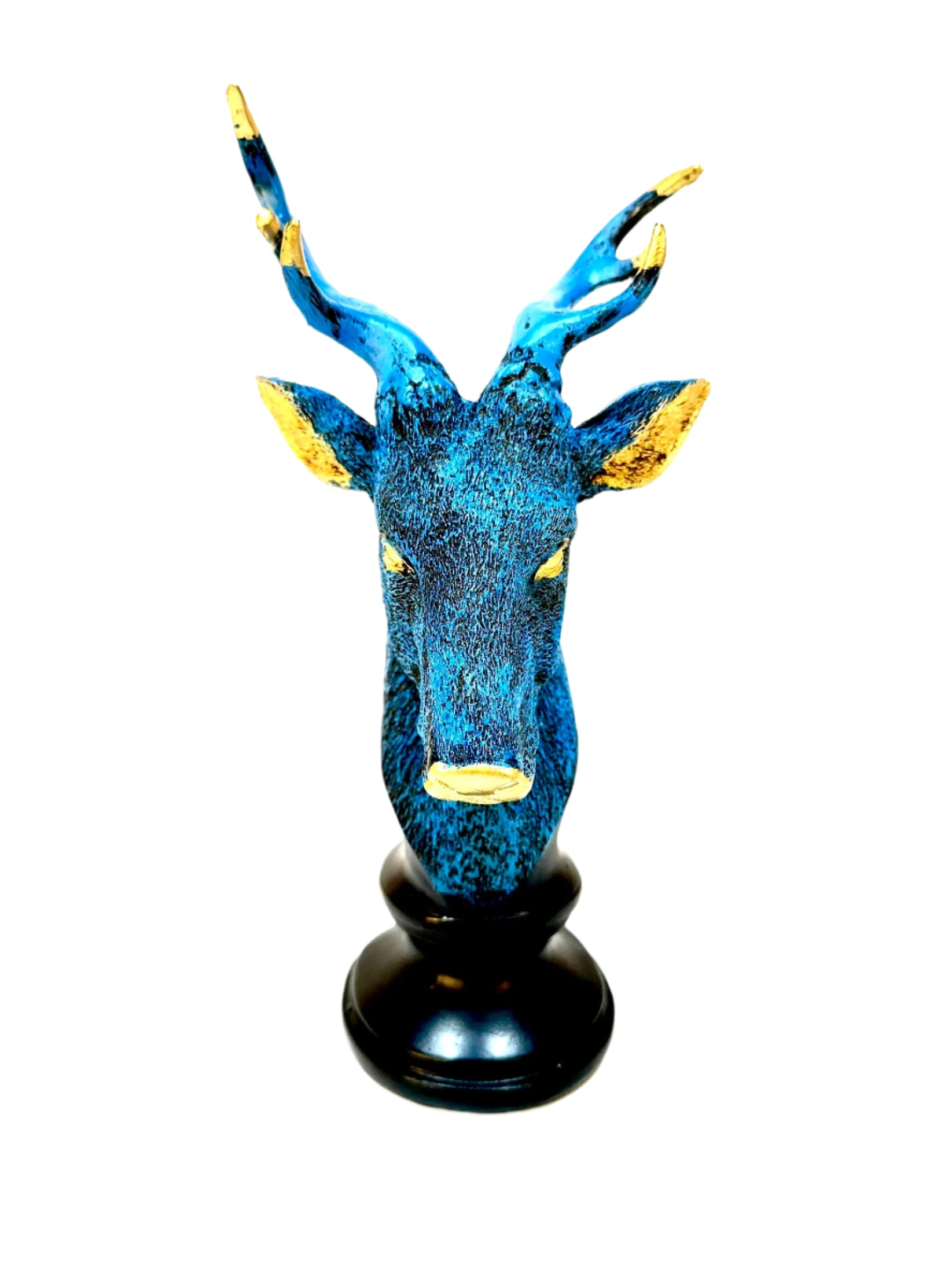 Twisted Horn Antelope Face Figure Animal Kingdom Home Décor From Tamrapatra