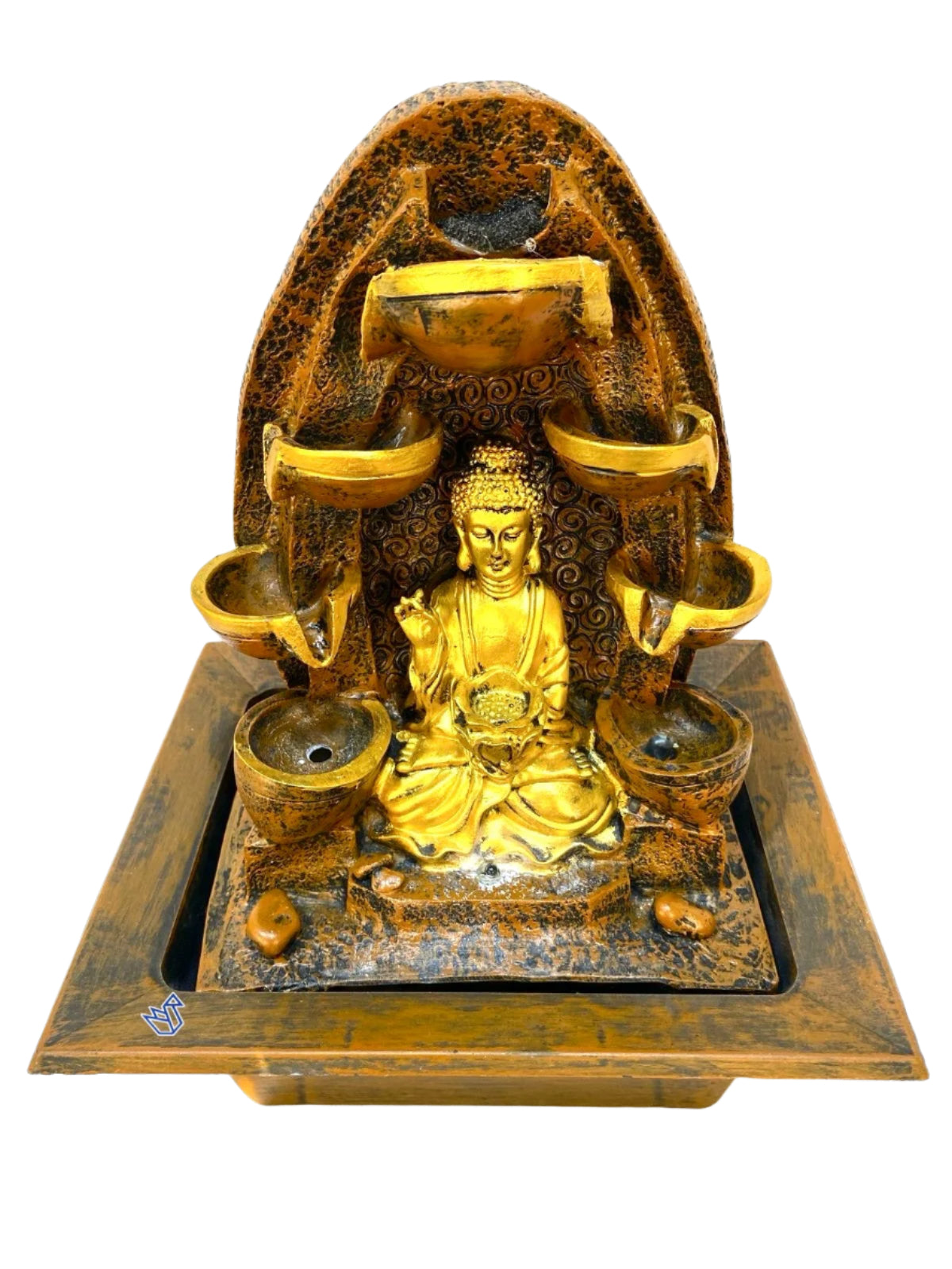 Buddha Figurine Water Fountain Auspicious Gifts Home Vastu By Tamrapatra